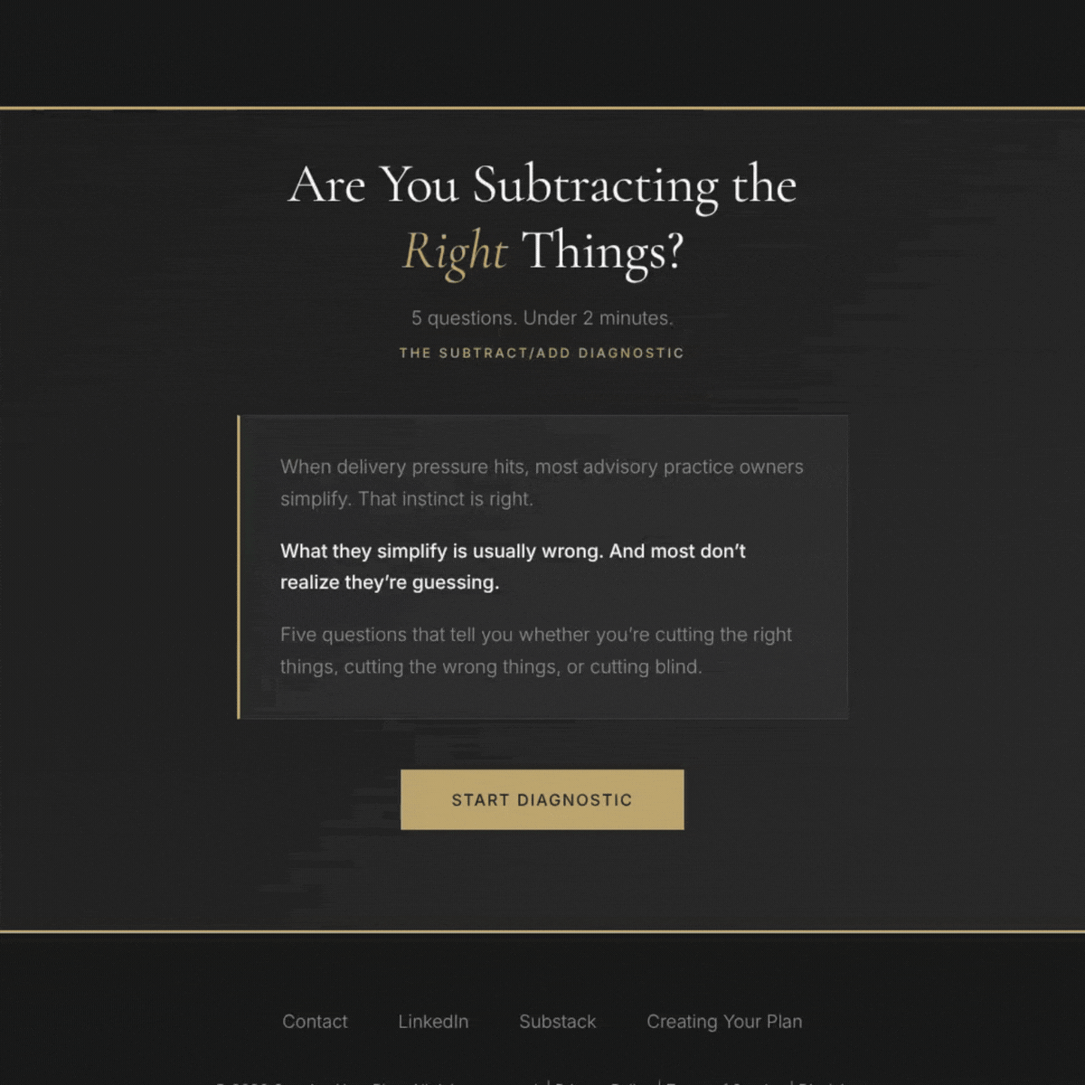 Diagnostic demo showing cutting effort result