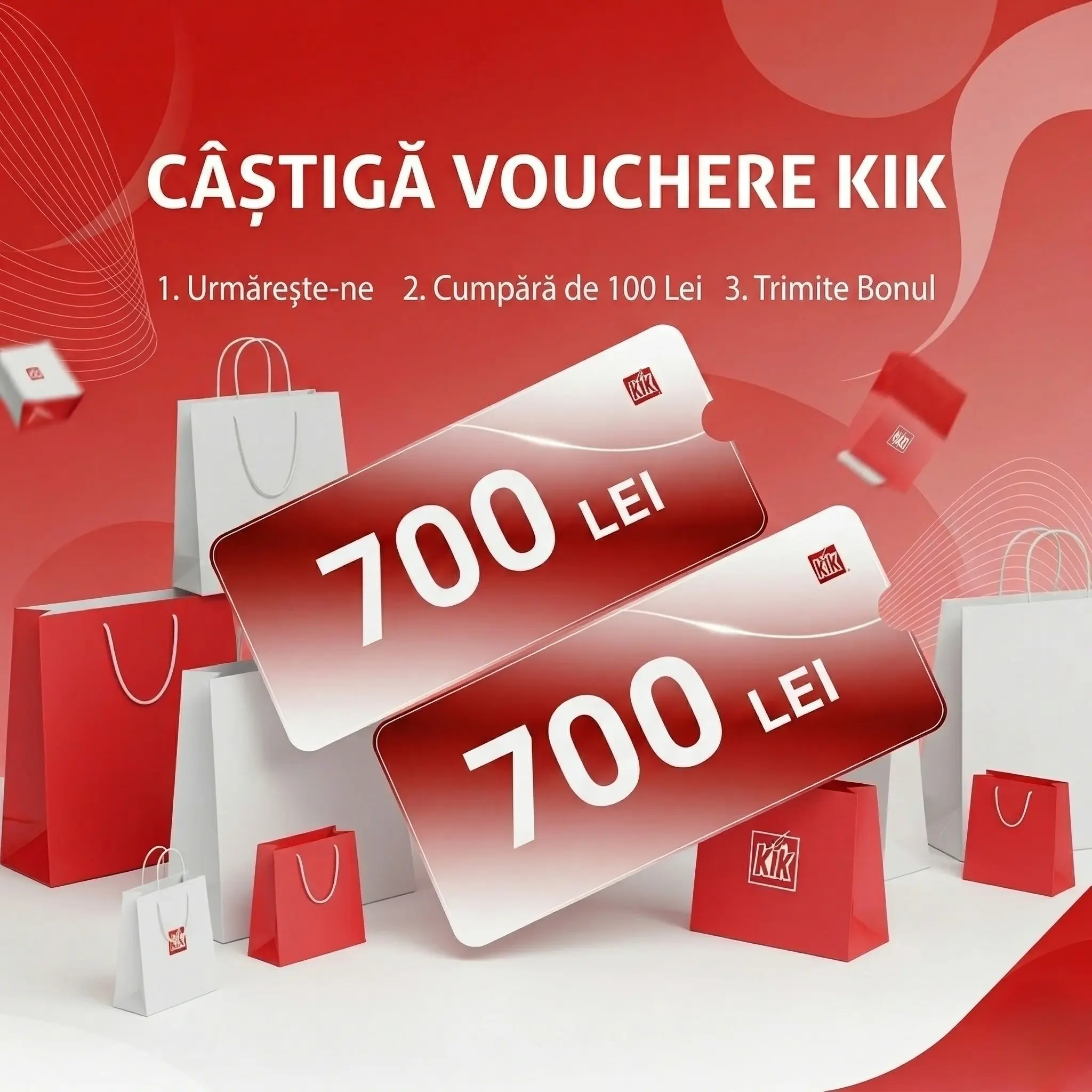 Concurs – Realizezi o achiziție de min. 100 lei de la KiK – Câștigă premii până pe 10 aprili...