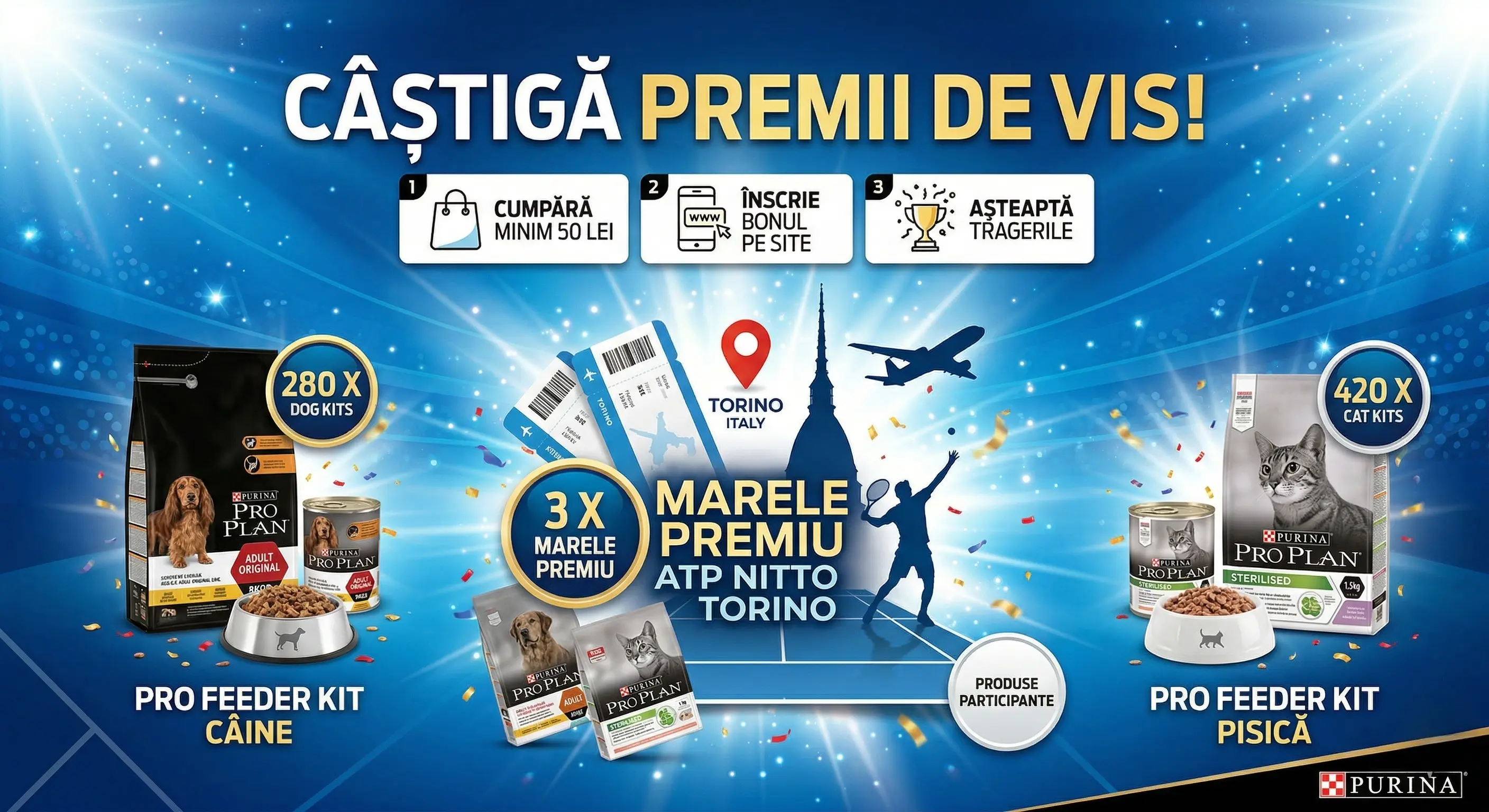 Concurs – Achiziționezi Produse Participante PRO PLAN de la Magazine participante regulament...