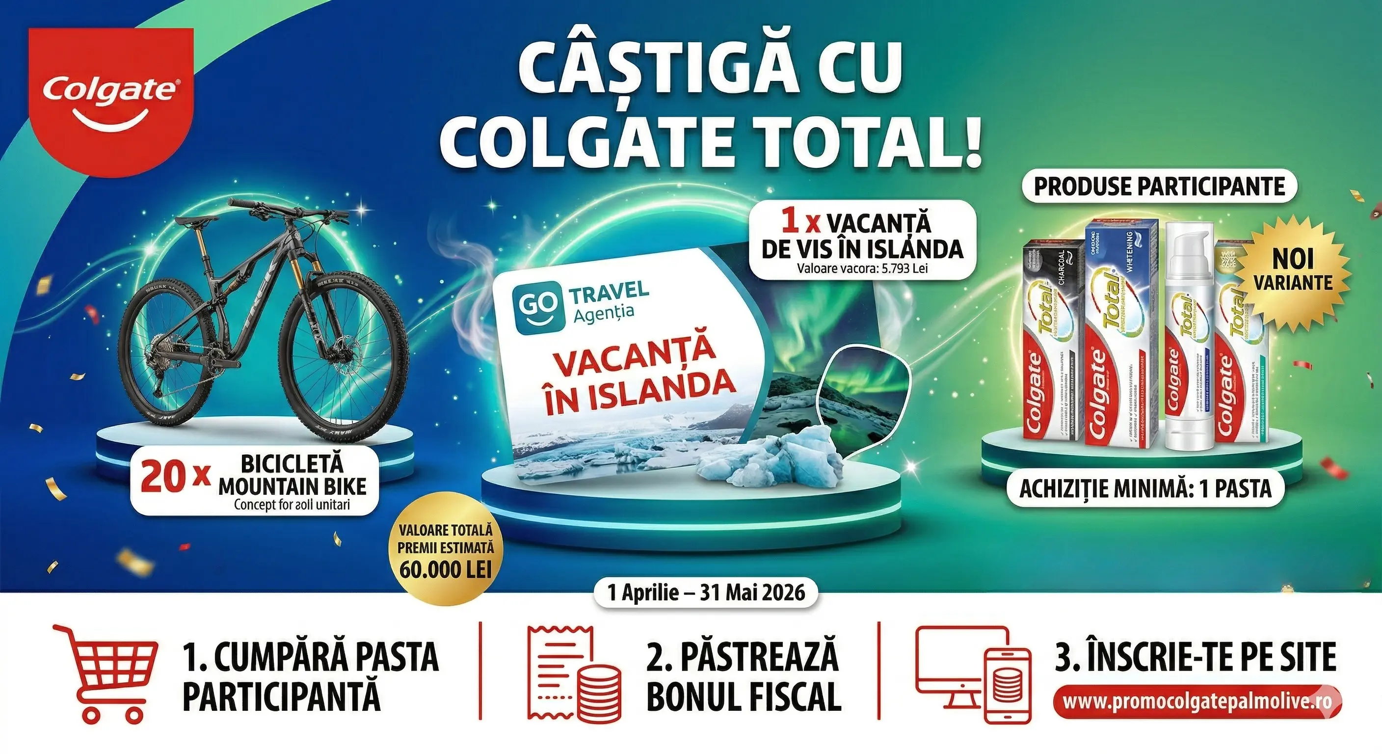 Concurs – Colgate Total de la Toate – Câștigă premii până pe 31 mai 2026 - Concursier