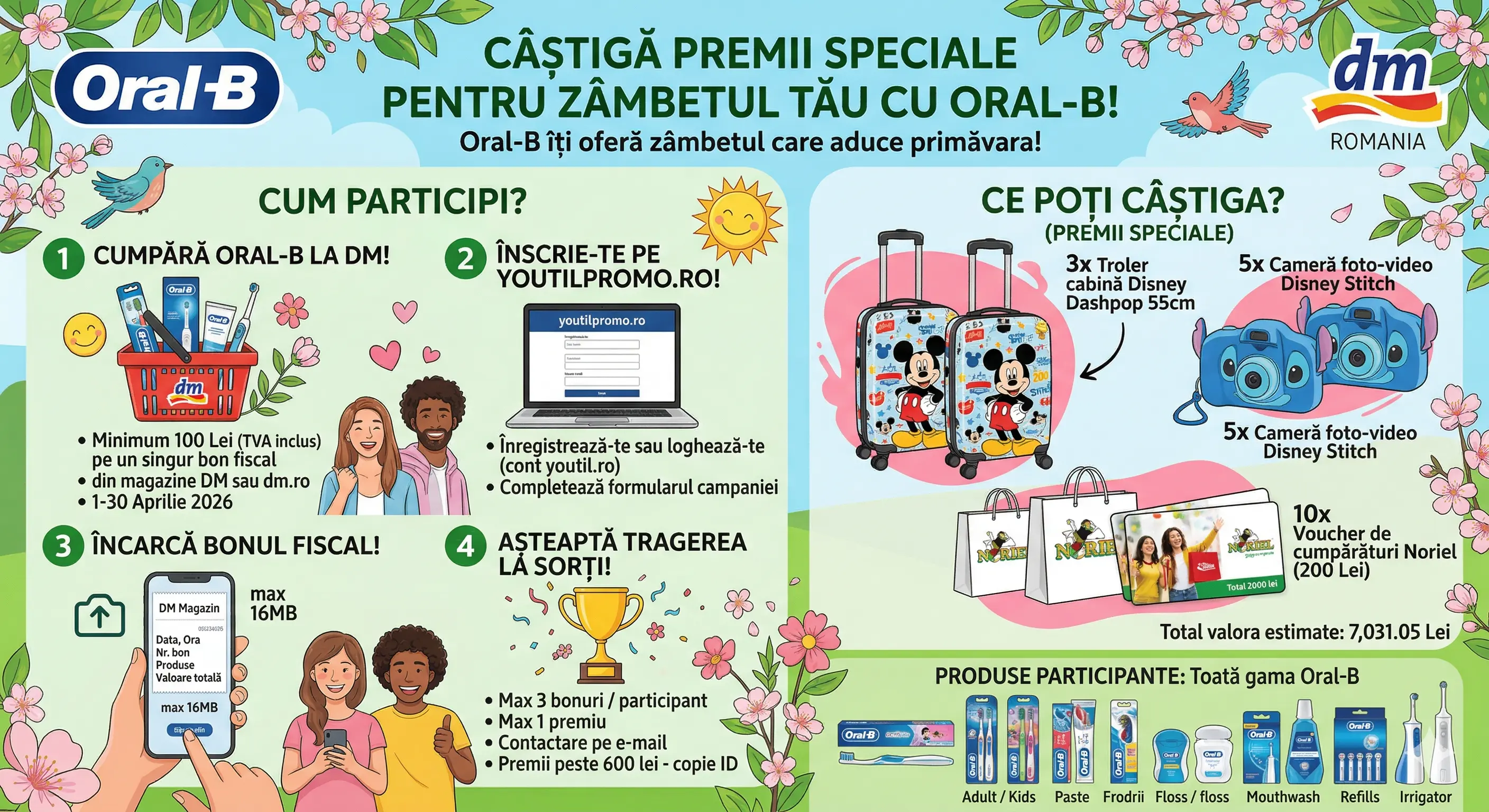 Concurs – Oral‑B de min. 100 lei de la DM – Câștigă premii până pe 30 aprilie 2026 - Concursier