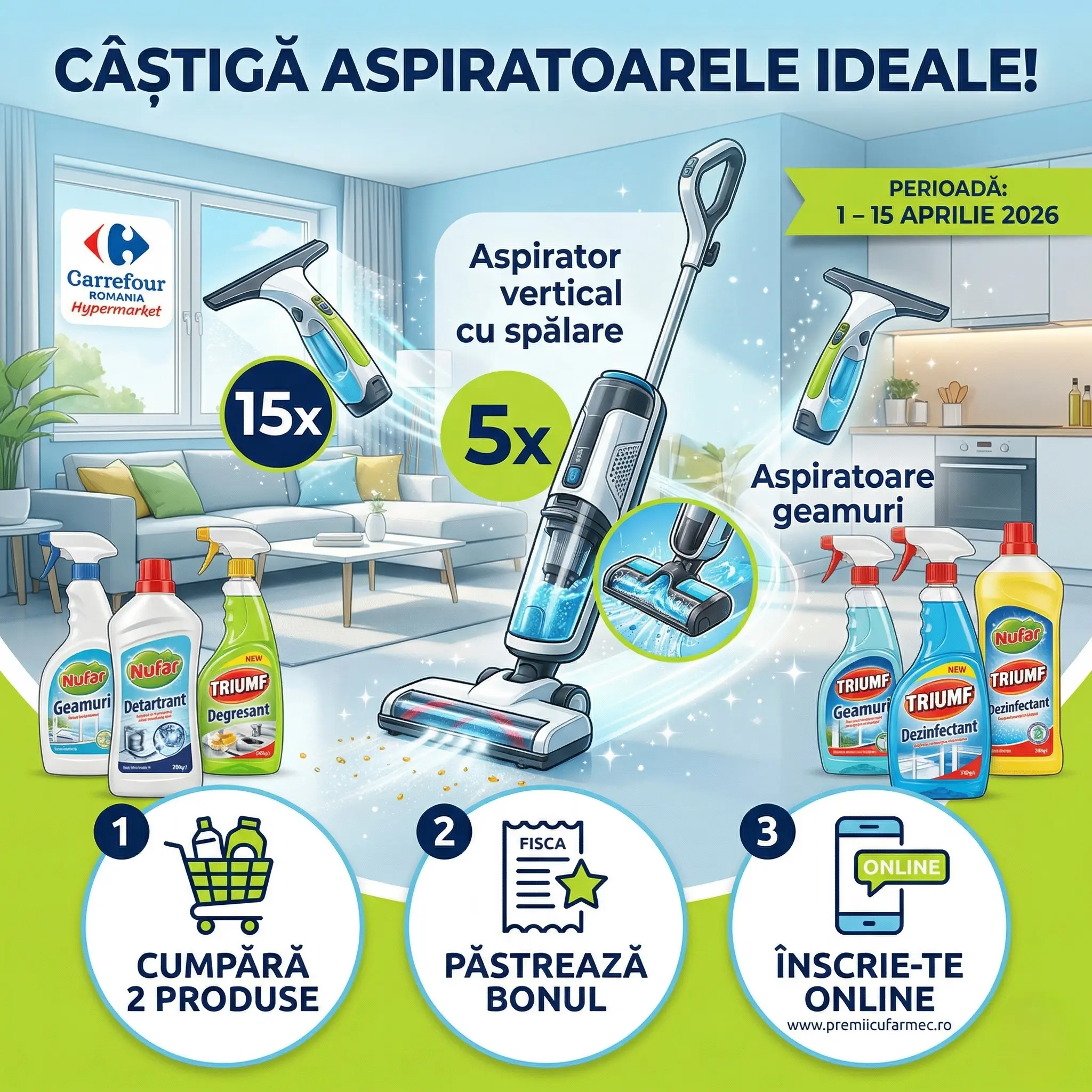 Concurs – Nufar sau Triumf de la Carrefour – Câștigă premii până pe 15 aprilie 2026 - Concur...