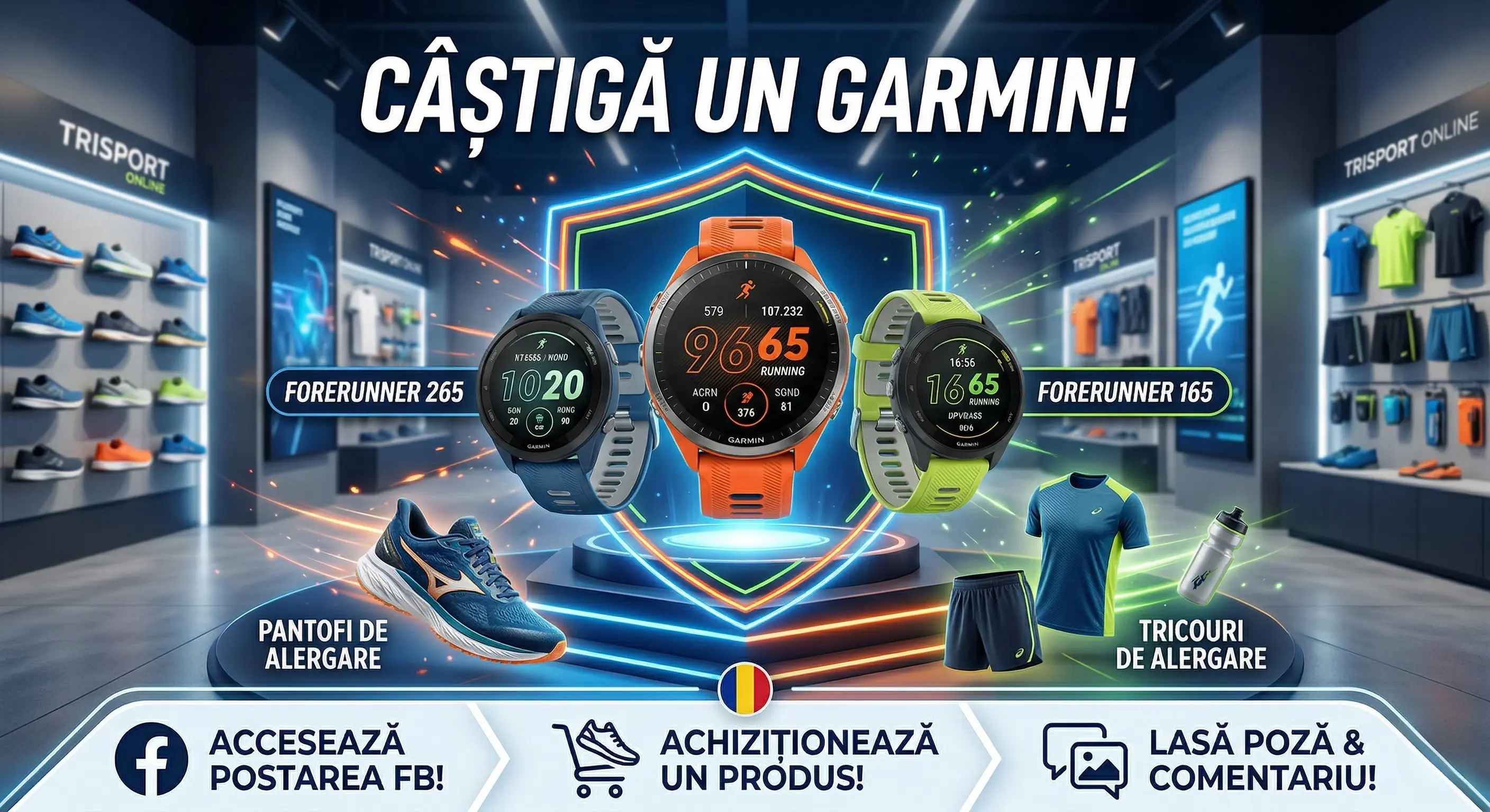 Concurs Trisport: Cumpără și câștigă Garmin Forerunner 965 (până pe 30 Apr) - Concursier