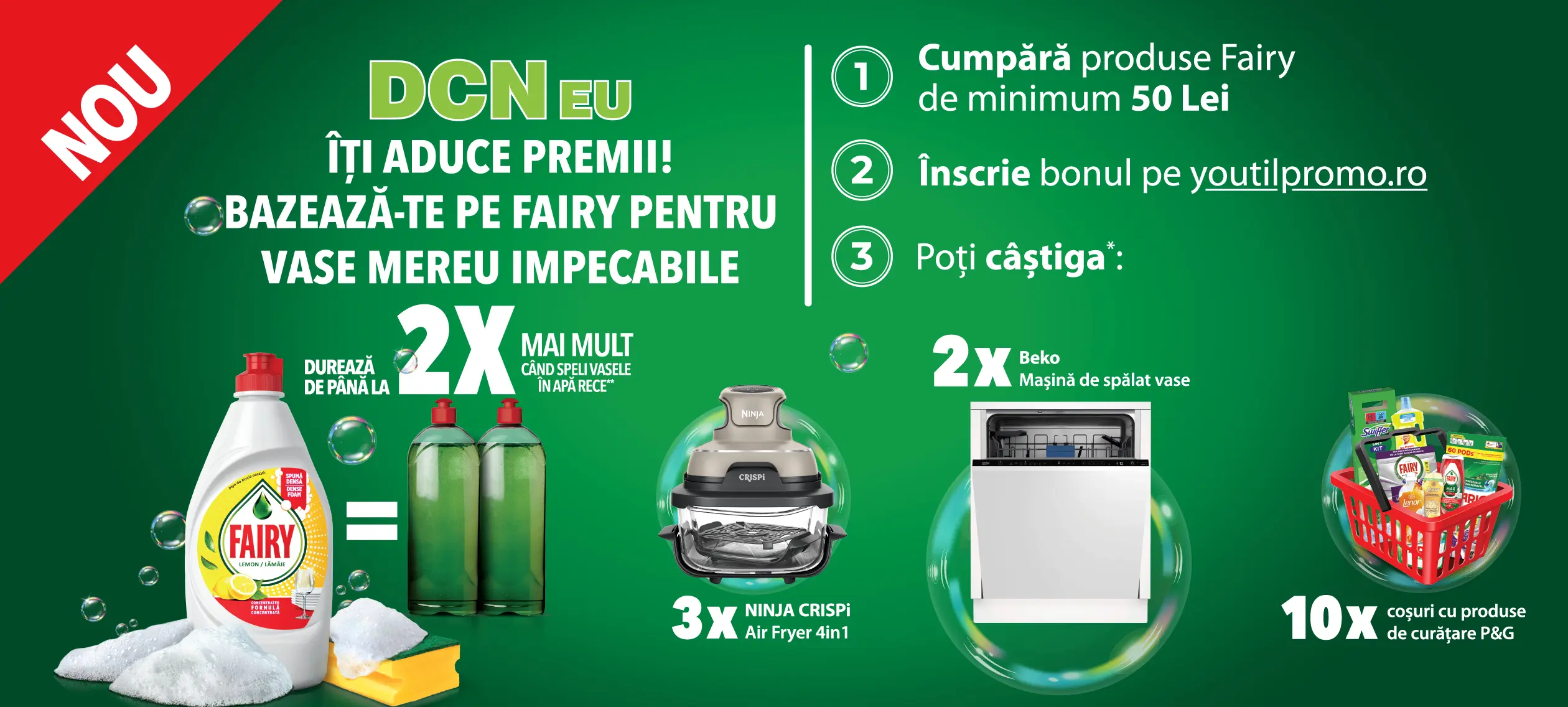 Concurs Fairy la DCNeu: Câștigă o Mașină de Spălat Vase! (până 6 Mai)