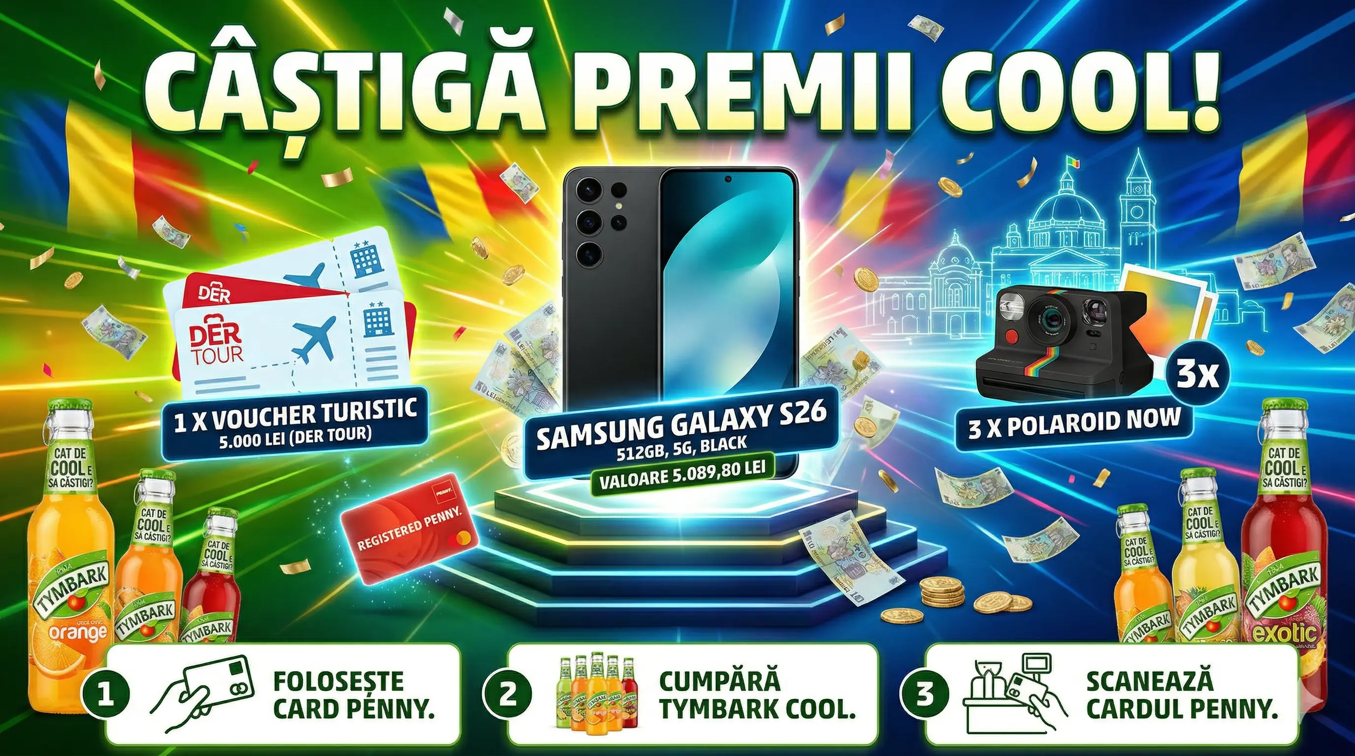 Concurs Penny Tymbark: Scanează cardul și poți câștiga un Galaxy S26 (până pe 4 Mai) - Concu...