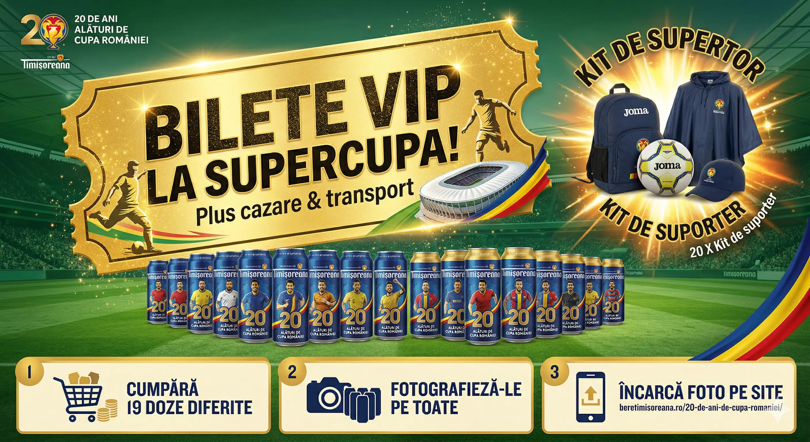 Concurs Timișoreana: Bilete VIP Supercupă! Colecționează dozele! (până pe 17 Mai) - Concursier