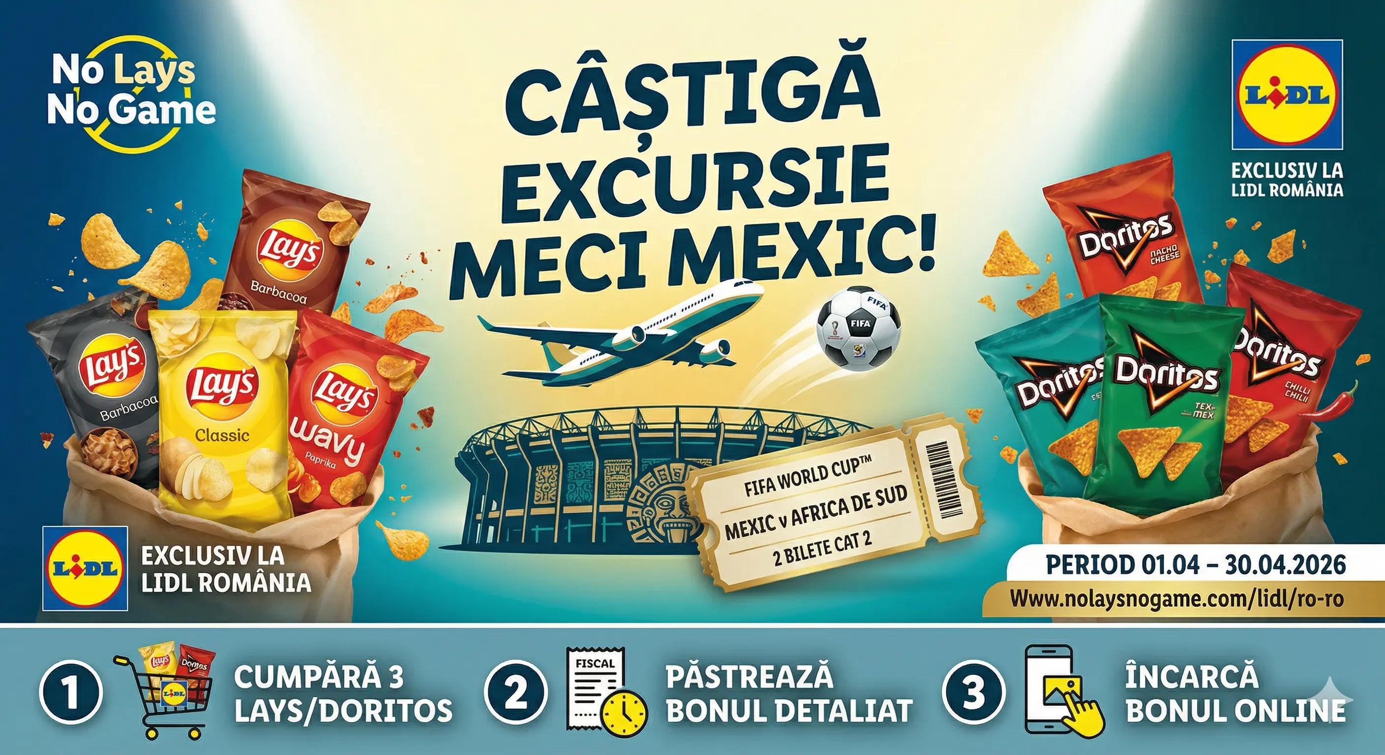 Concurs Lay's & Doritos Lidl: Câștigă Excursie în Mexic (până pe 30 Apr) - Concursier