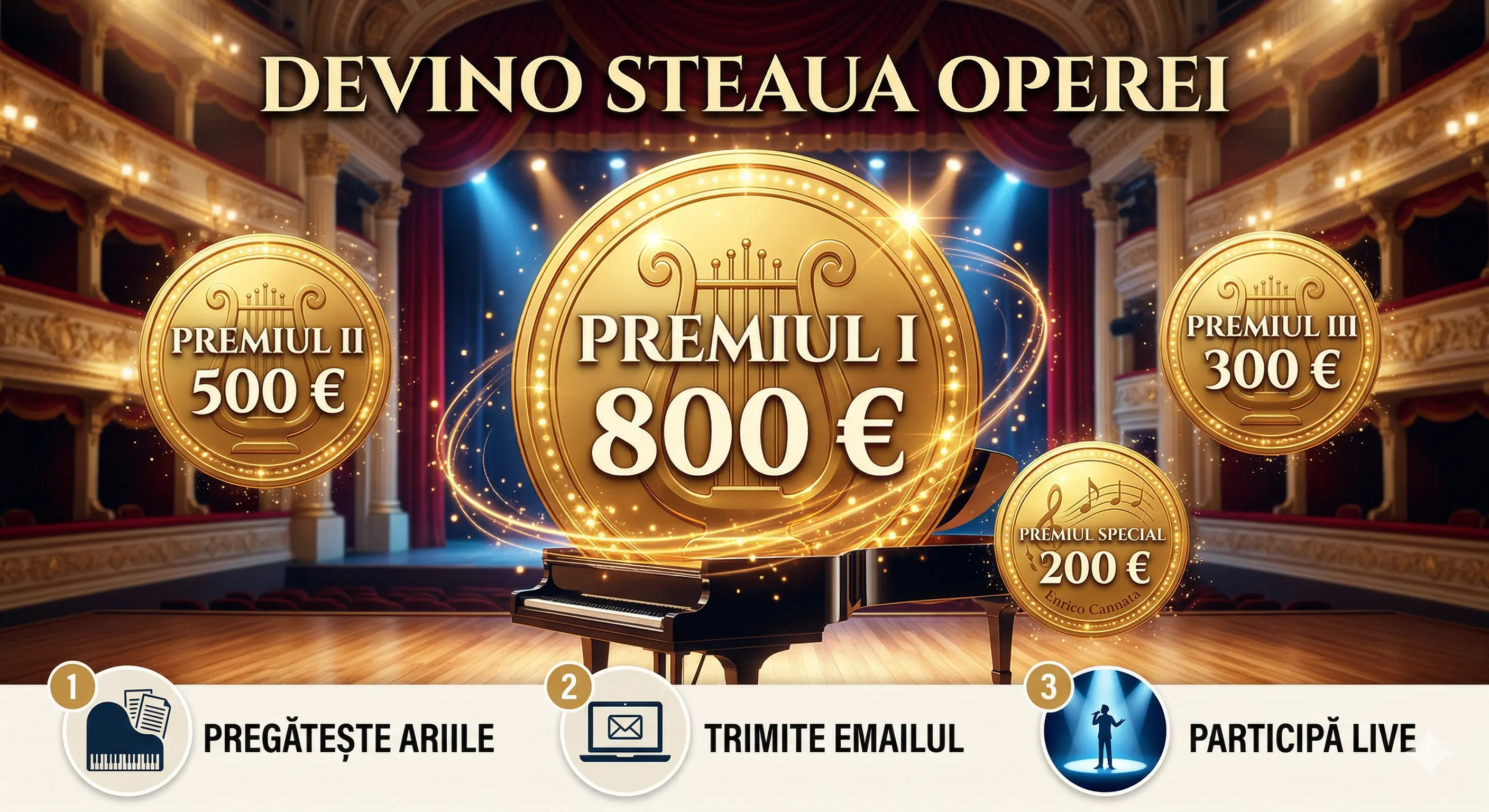 🎼 Cântă pe marile scene cu Concursul de Canto Comeat! ✨ - Concurs Gratuit | Concursier