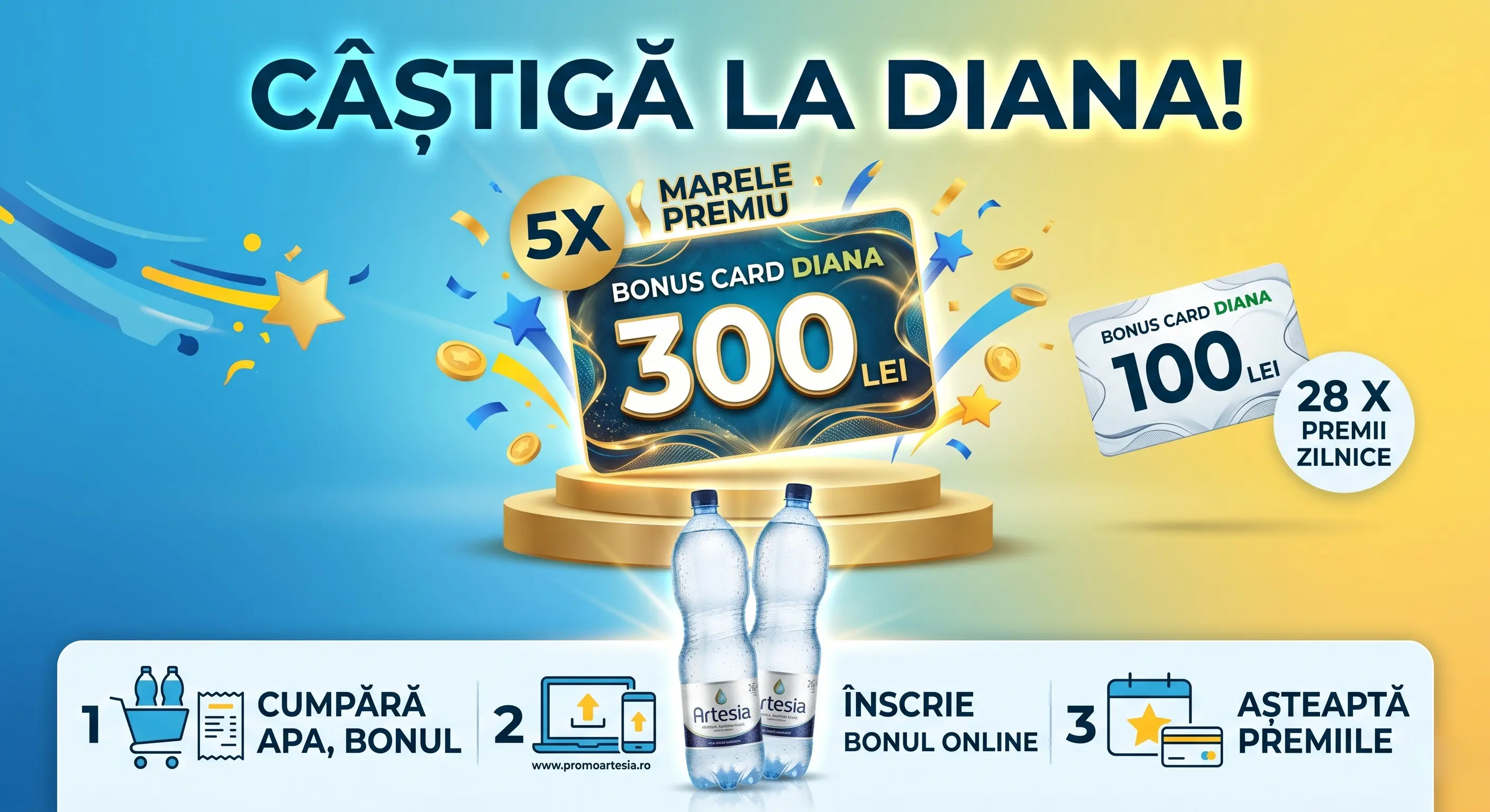 Concurs Artesia la Diana! Câștigă Bonus Card Diana (până pe 13 Mai) - Concursier