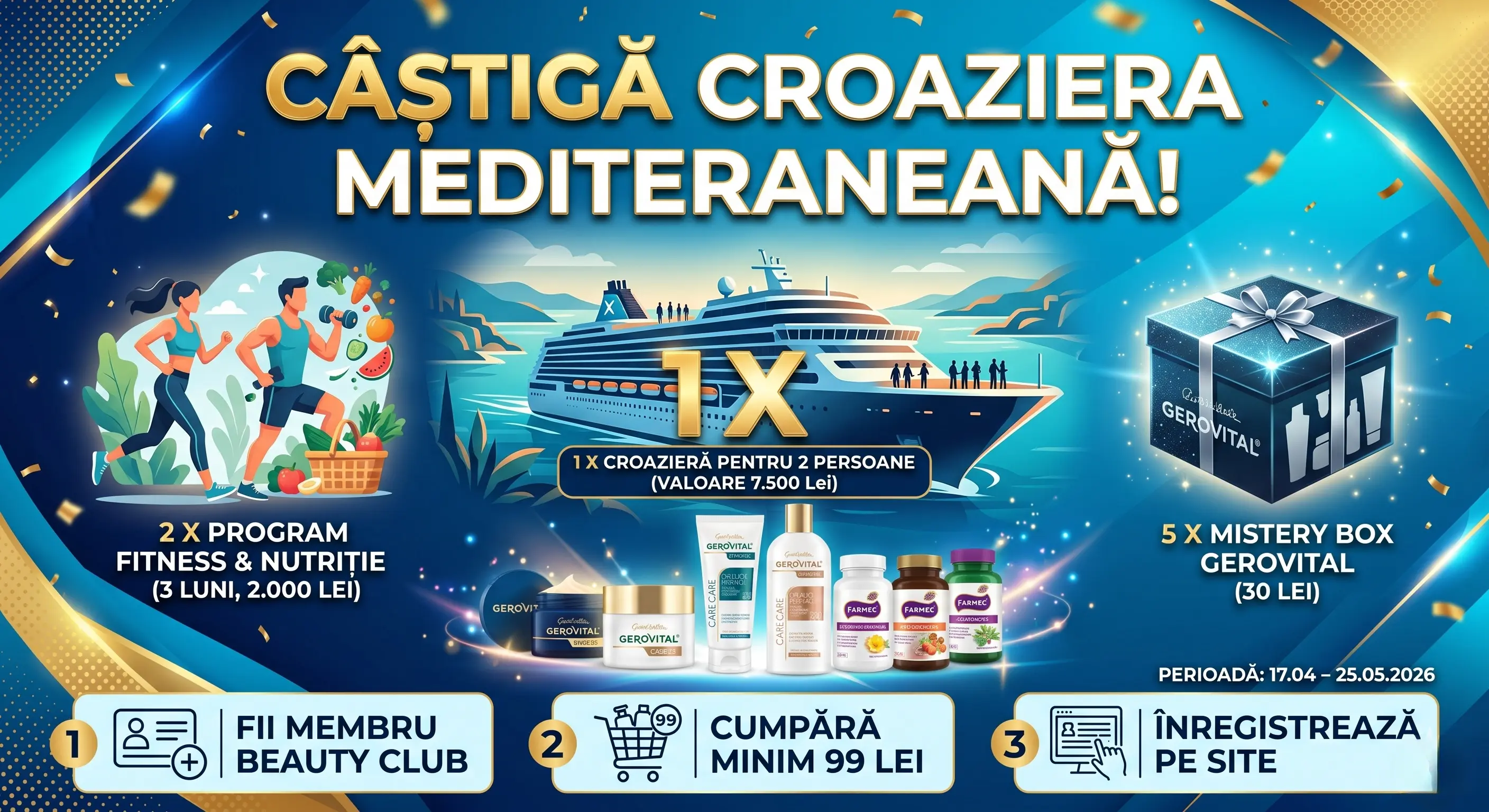 Concurs Gerovital: Câștigă o Croazieră în Mediterană! (până pe 25 Mai) - Concursier