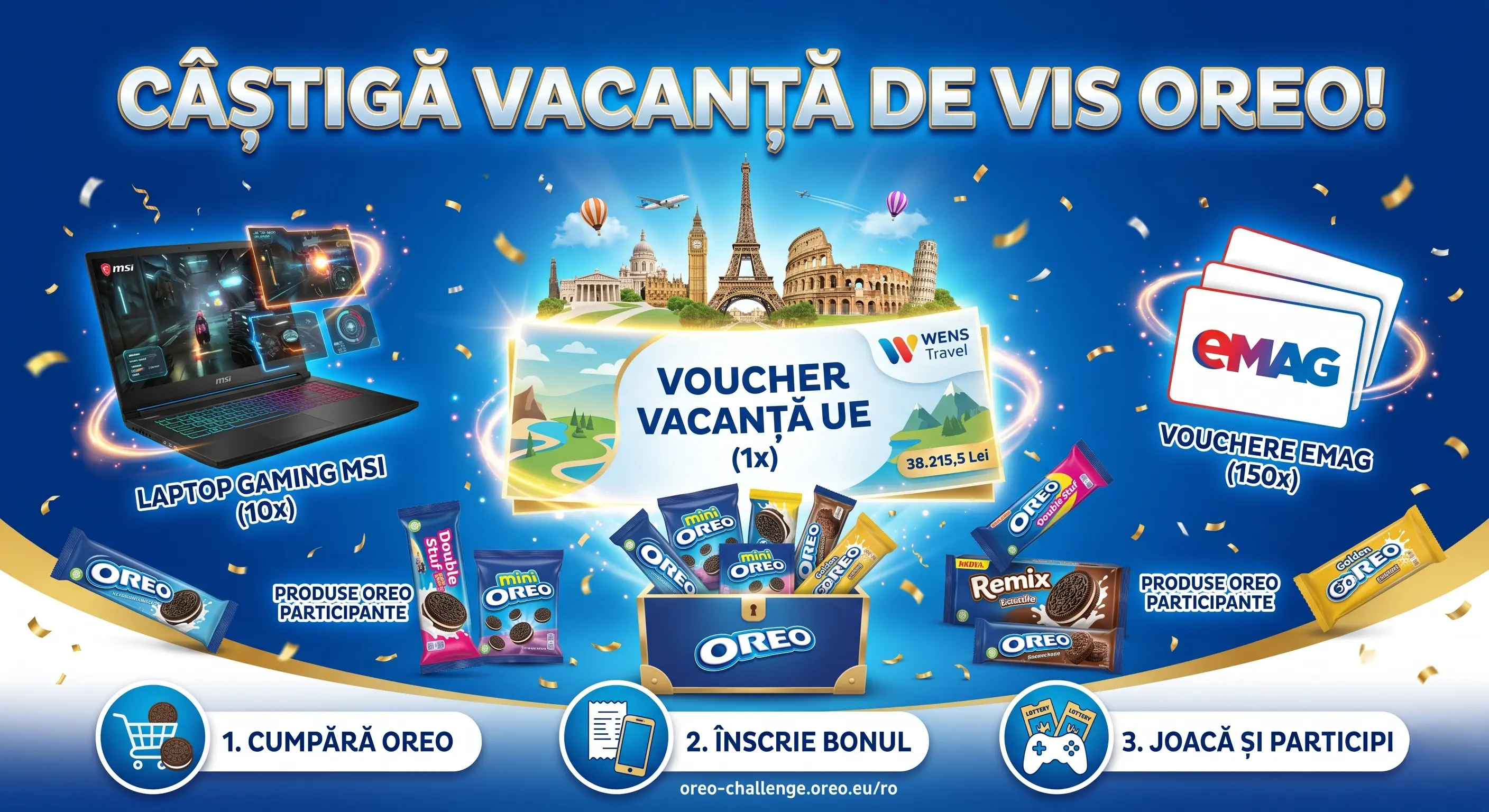 Concurs Oreo: Castiga o Vacanta! Cumpara de 9 lei (pana pe 10 Iun) - Concursier