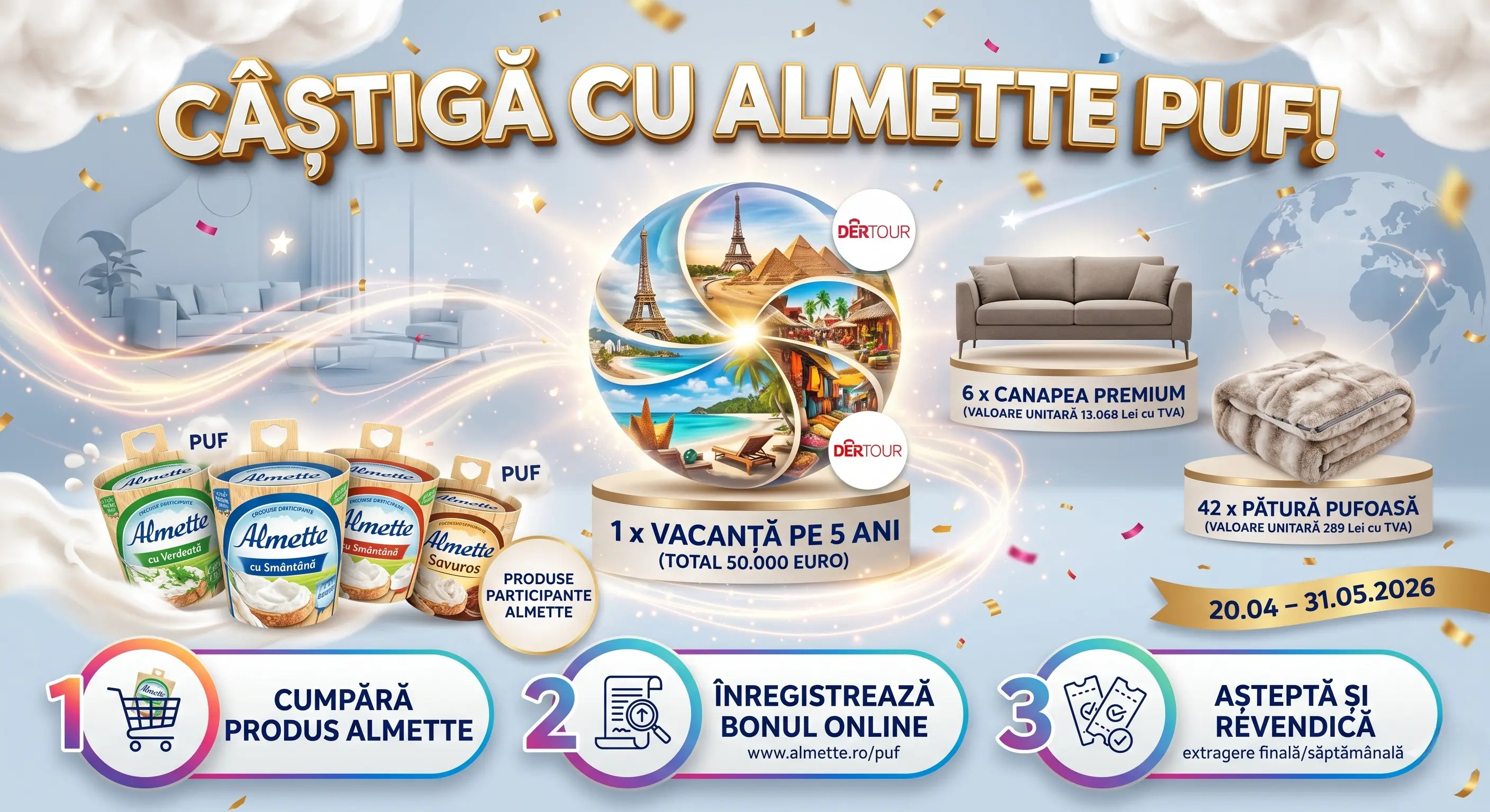 Concurs Almette - Vacanță pe 5 ani (până pe 31 Mai) - Concursier
