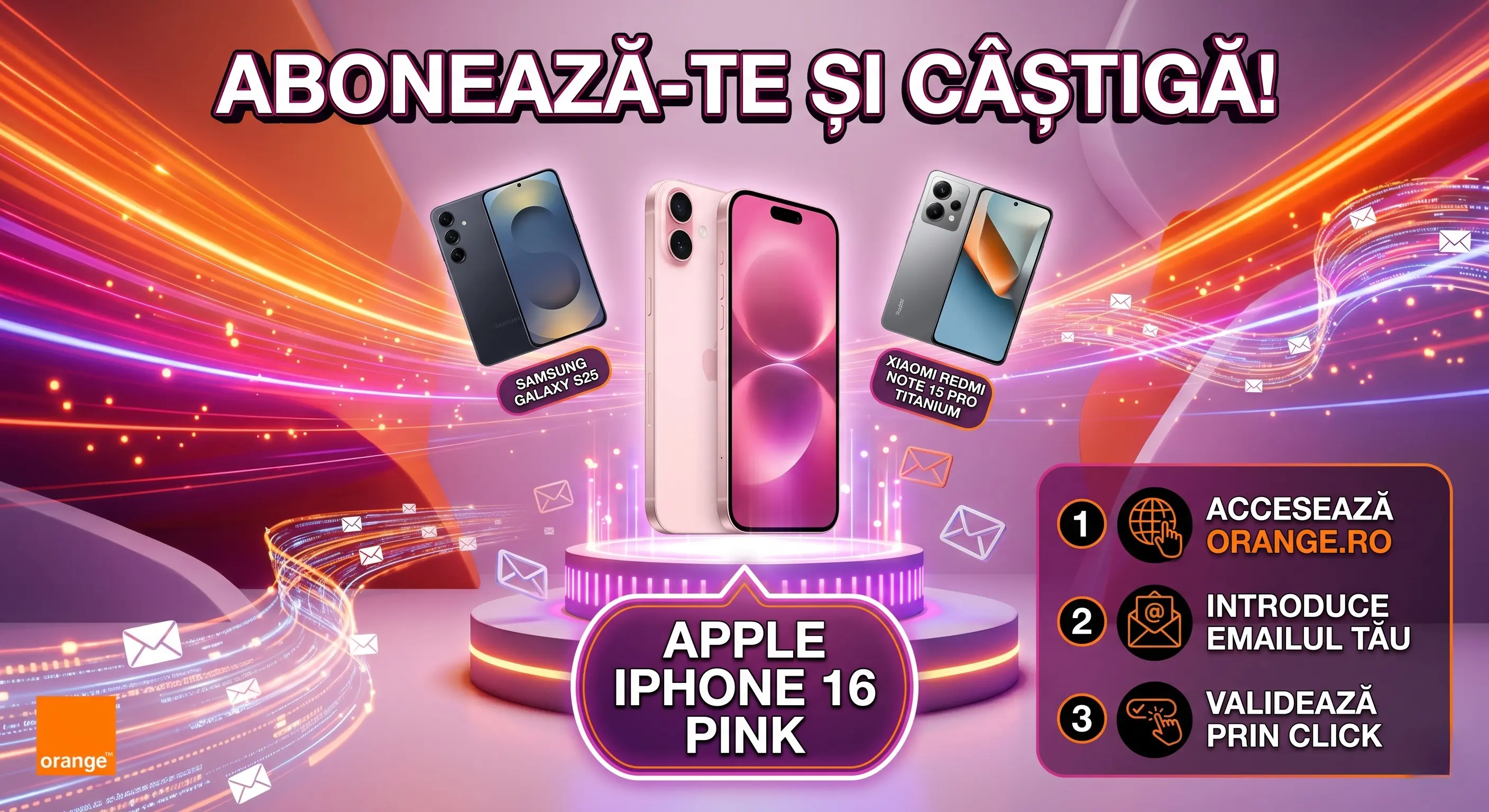 📱 Câștigă un telefon de top cu newsletter-ul Orange! ✨ - Concurs Gratuit | Concursier