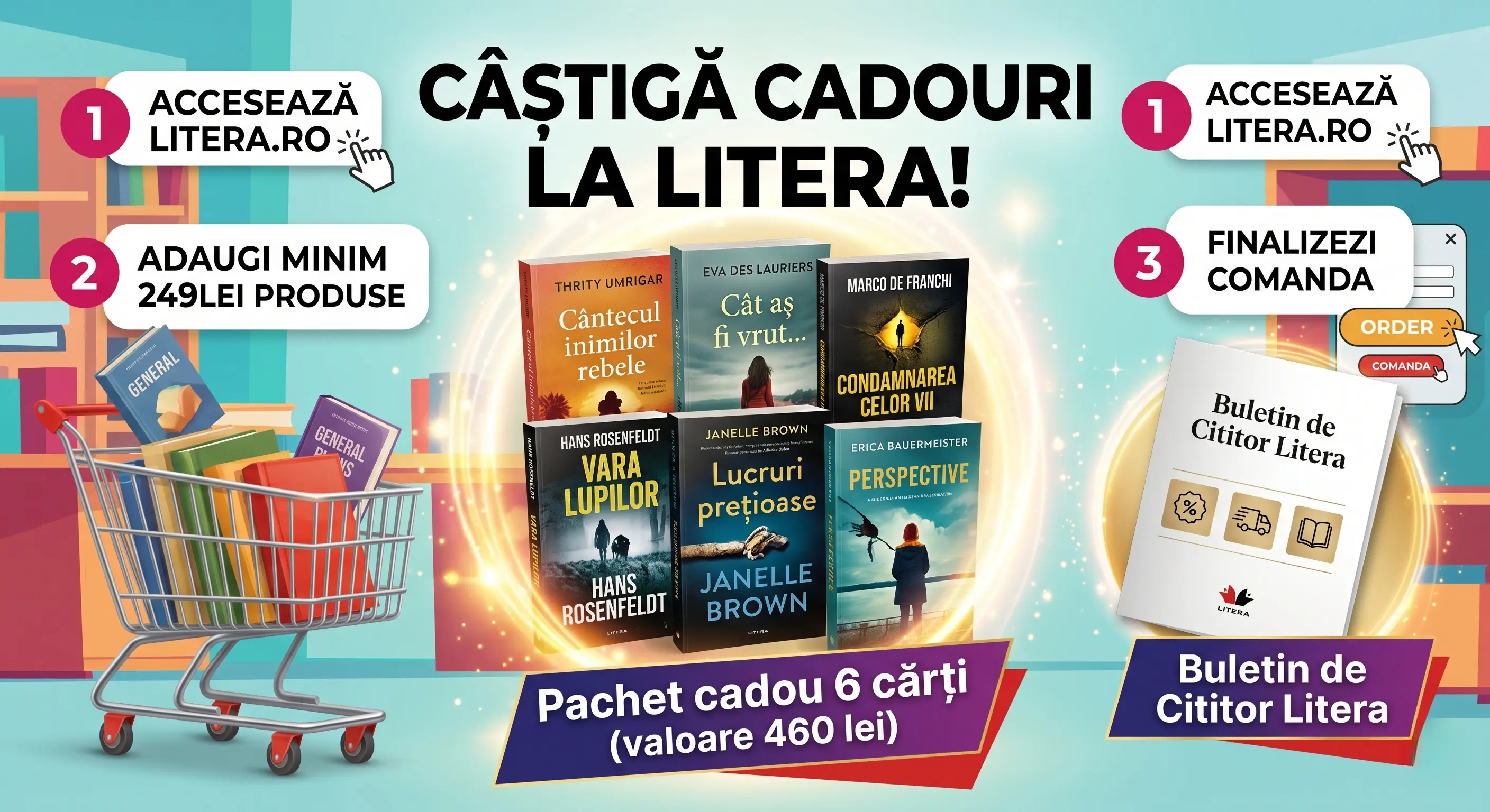 Ofertă Litera la litera.ro: Cumpără și primești 6 Cărți Cadou (până pe 24 Apr) - Concursier