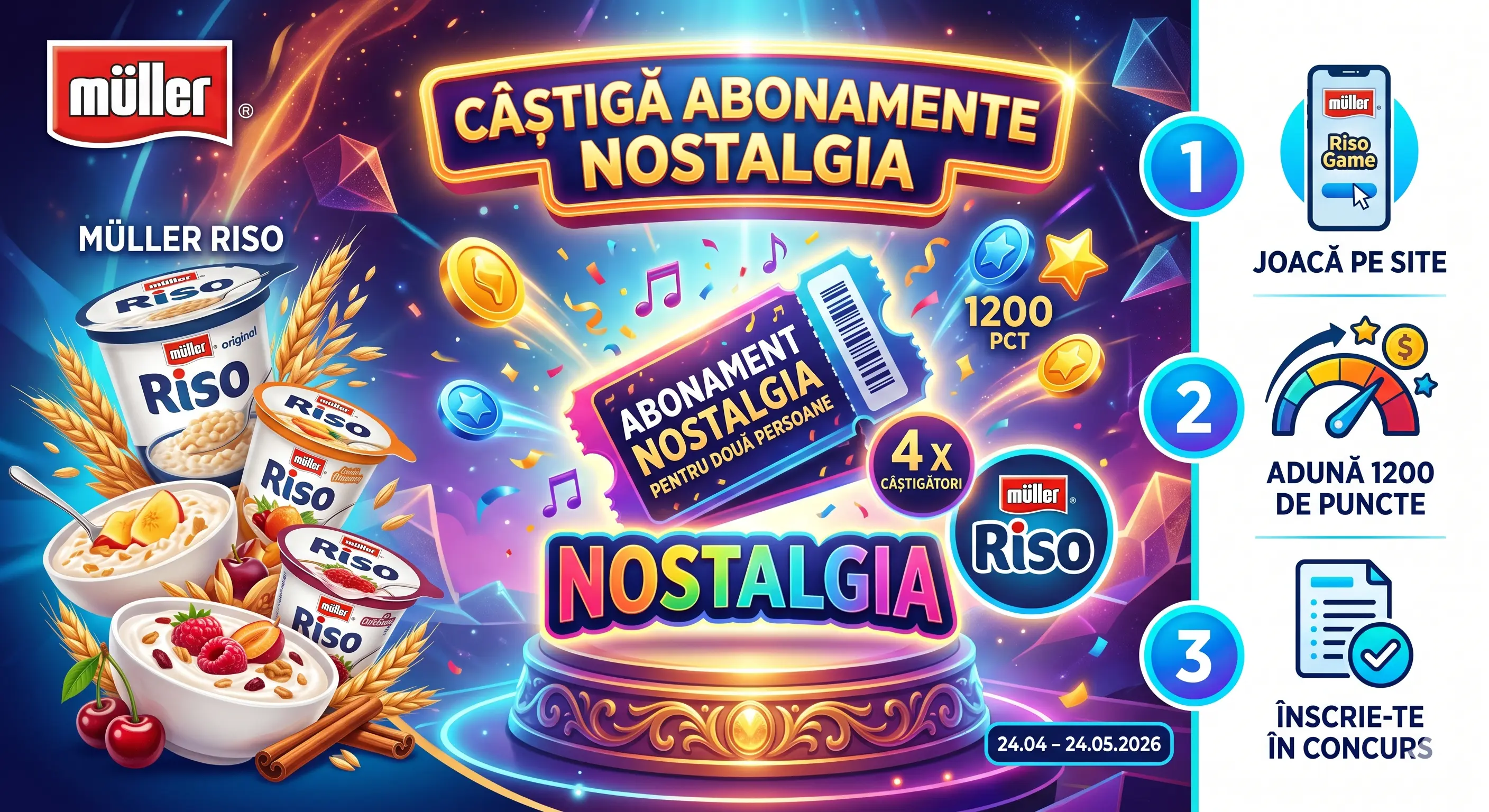 🍚 Distrează-te cu Müller Riso și pleacă la Nostalgia! ✨