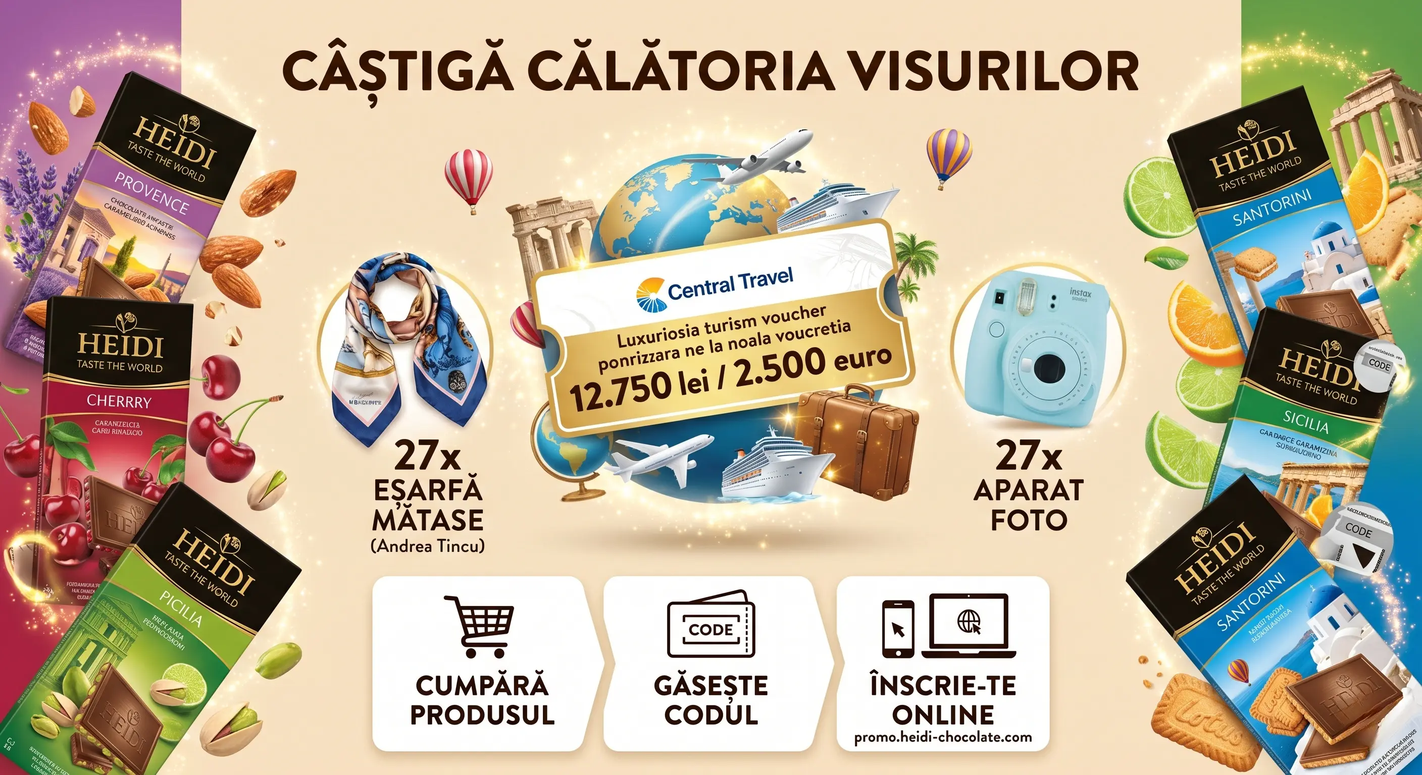 Concurs Concurs Heidi: Cumpără și Câștigă Voucher Turism (până pe 31 Ian) - câștigă Voucher...