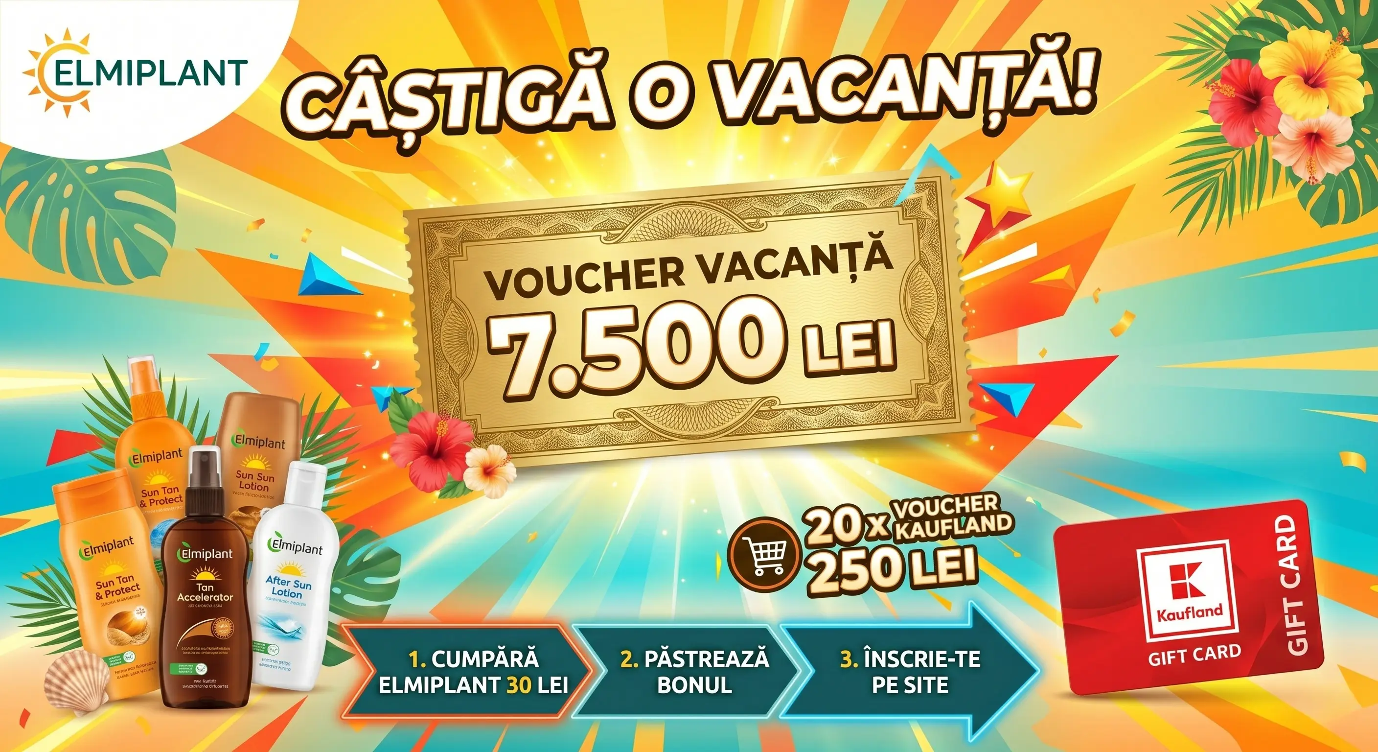 Concurs Concurs Elmiplant Kaufland: Câștigă Voucher Vacanță 7500 RON (până pe 15 Iul) -...