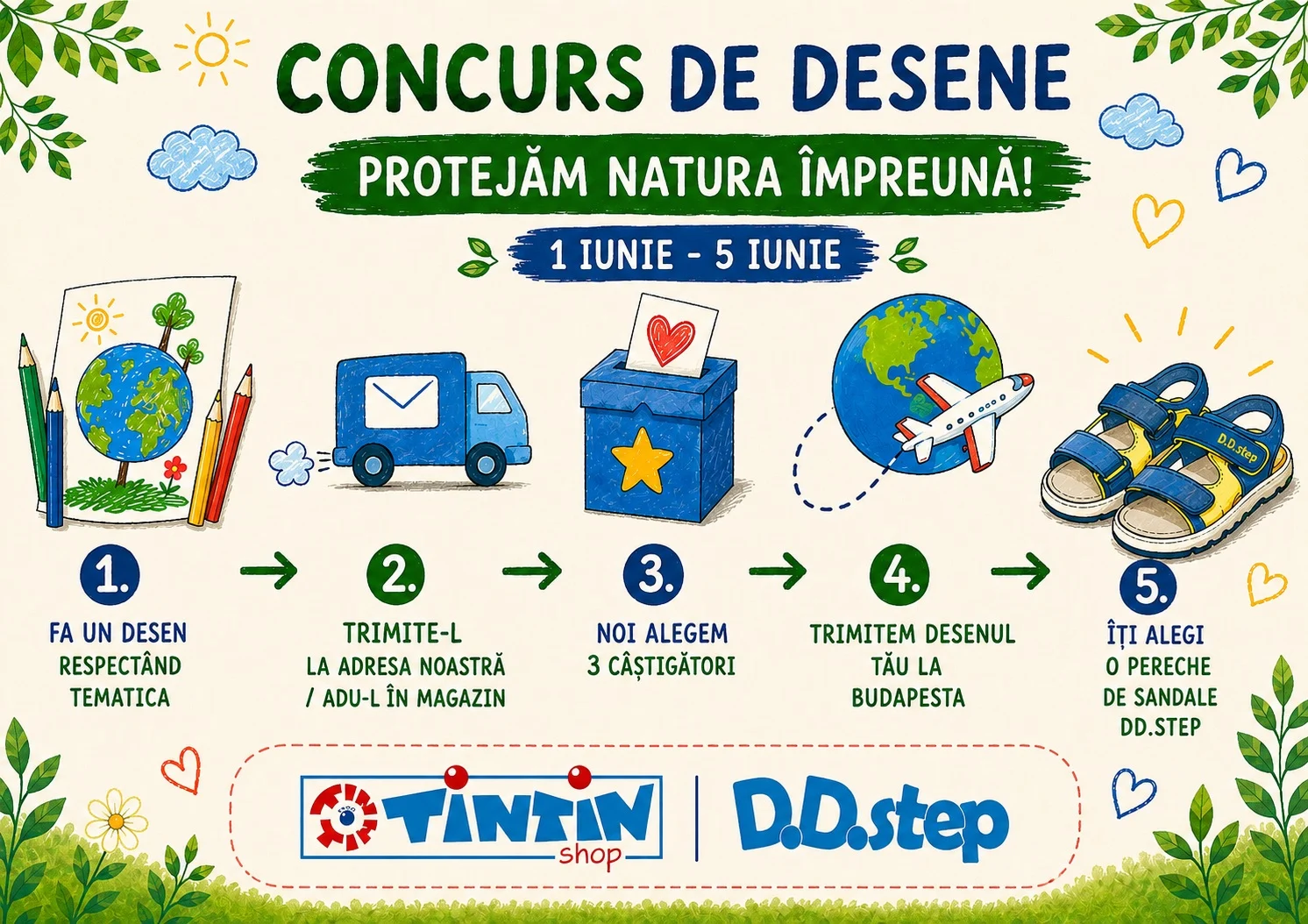 Concurs TinTin Shop D.D.Step: Câștigă o pereche de încălțăminte (până pe 7 Iun) - Concurs...