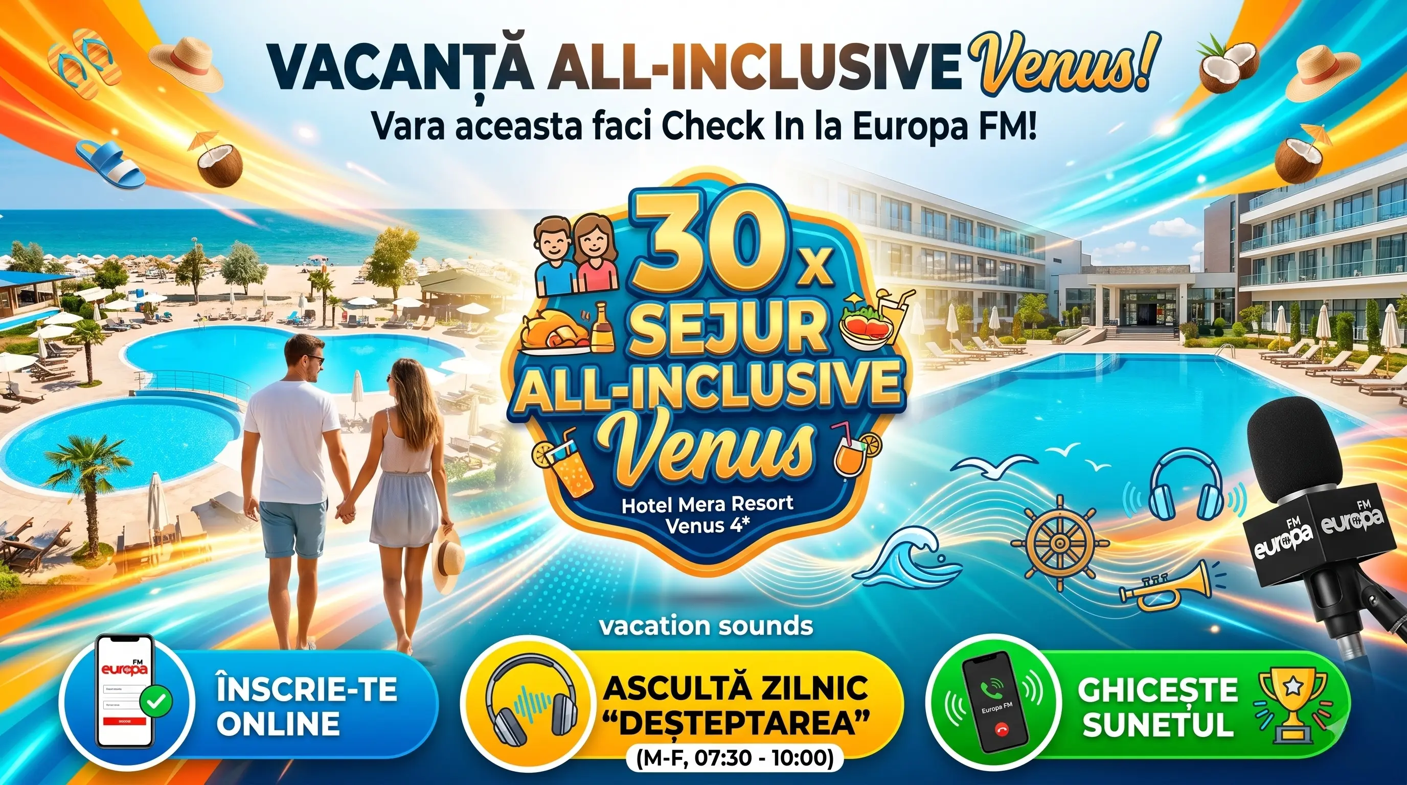 Concurs Europa FM: Câștigă Sejur All Inclusive (până pe 18 Iul) - Concurs Gratuit | Concursier