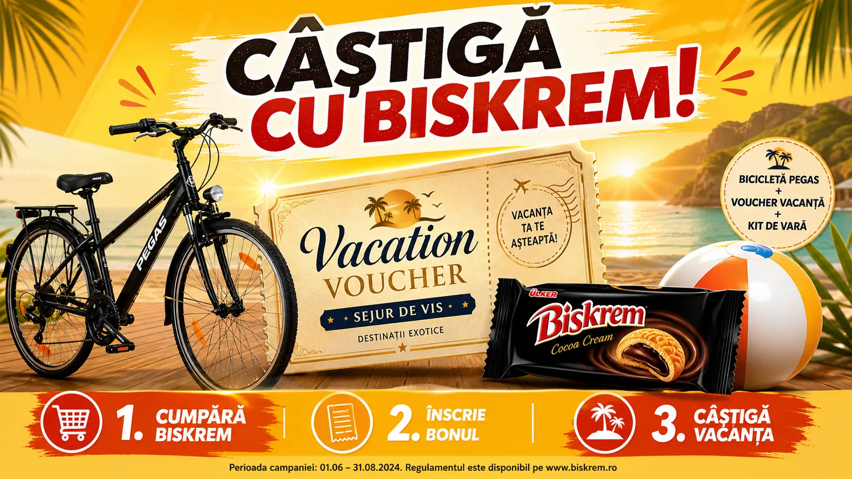 Concurs Concurs Biskrem: Cumpără și Câștigă Vouchere Vacanță (până pe 16 August) - câștigă...