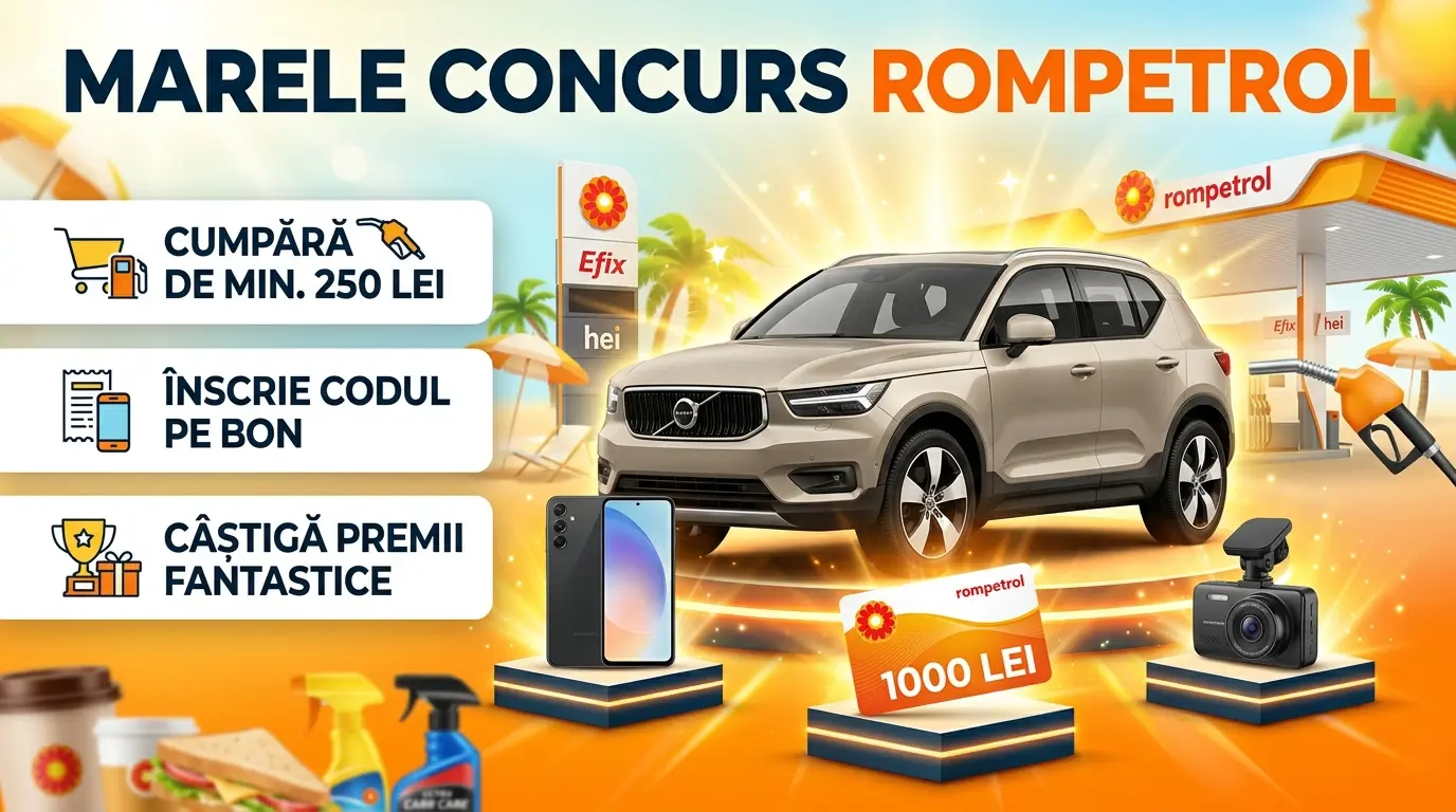 Concurs Concurs Rompetrol - Cumpără și câștigă Volvo XC40 (până pe 25 August) - câștigă...