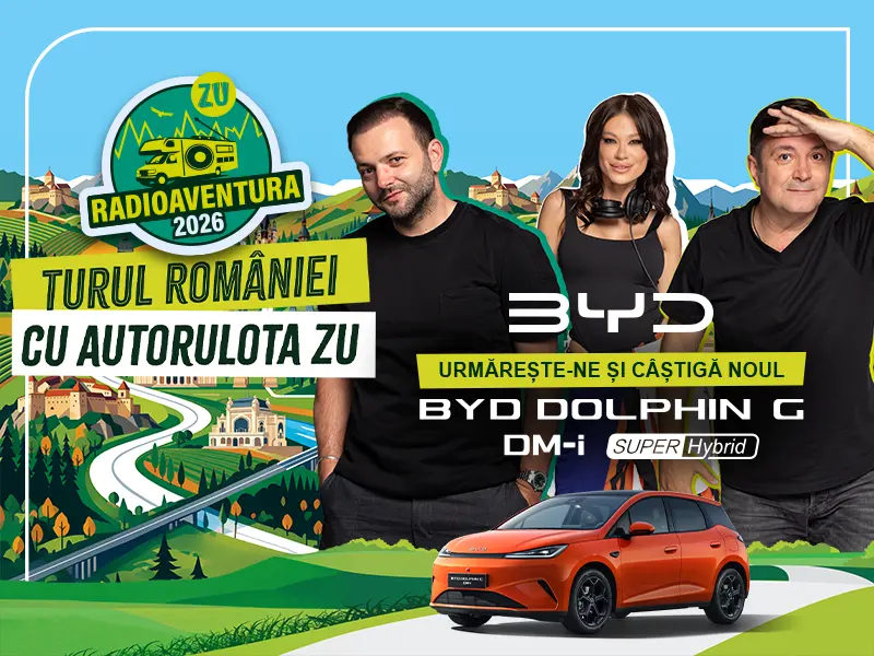 Concurs Radio Aventura - Câștigă o mașină BYD Dolphin (până pe 26 iunie) - Concurs Gratuit...