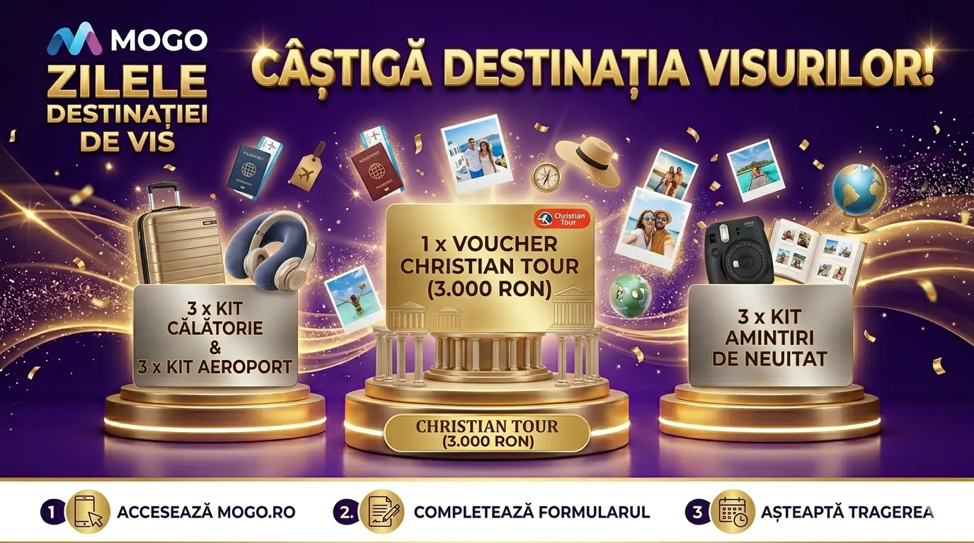 Concurs MOGO - Vouchere Christian Tour de 3.000 RON (până pe 26 iulie) - Concurs Gratuit |...