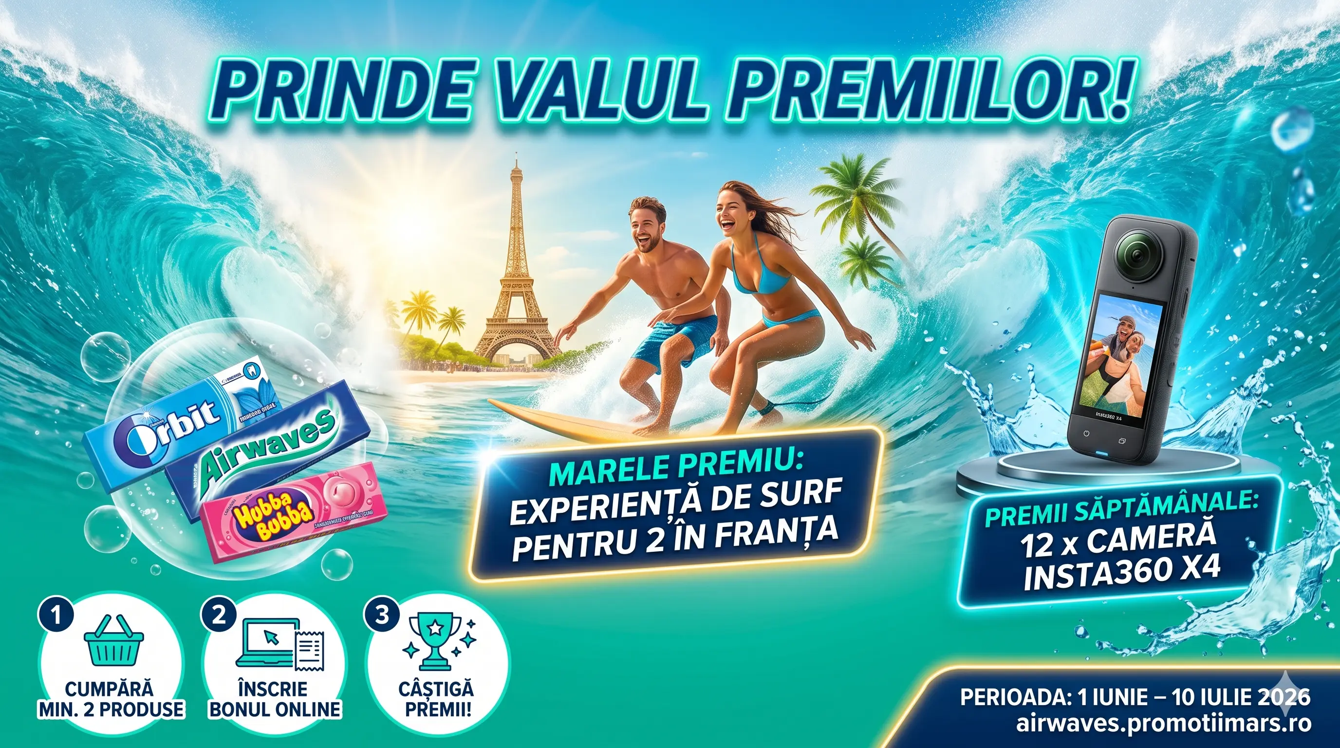 Concurs Mars România - Cumpără și câștigă o experiență de surf în Franța (până pe 10 iulie)...