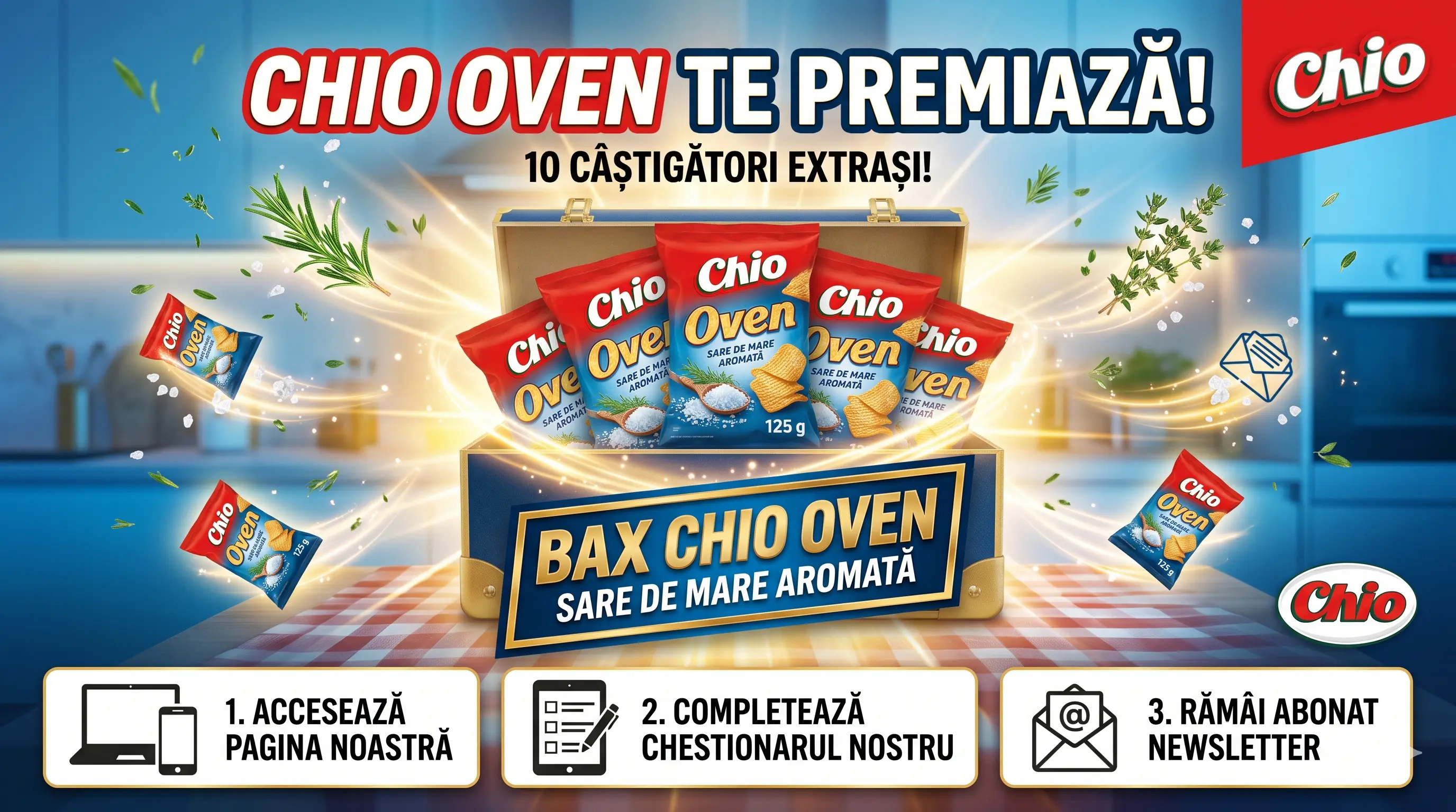 Concurs Chio - Câștigă Baxuri Chio Oven Sare de Mare Aromata (până pe 3 iulie) - Concurs...