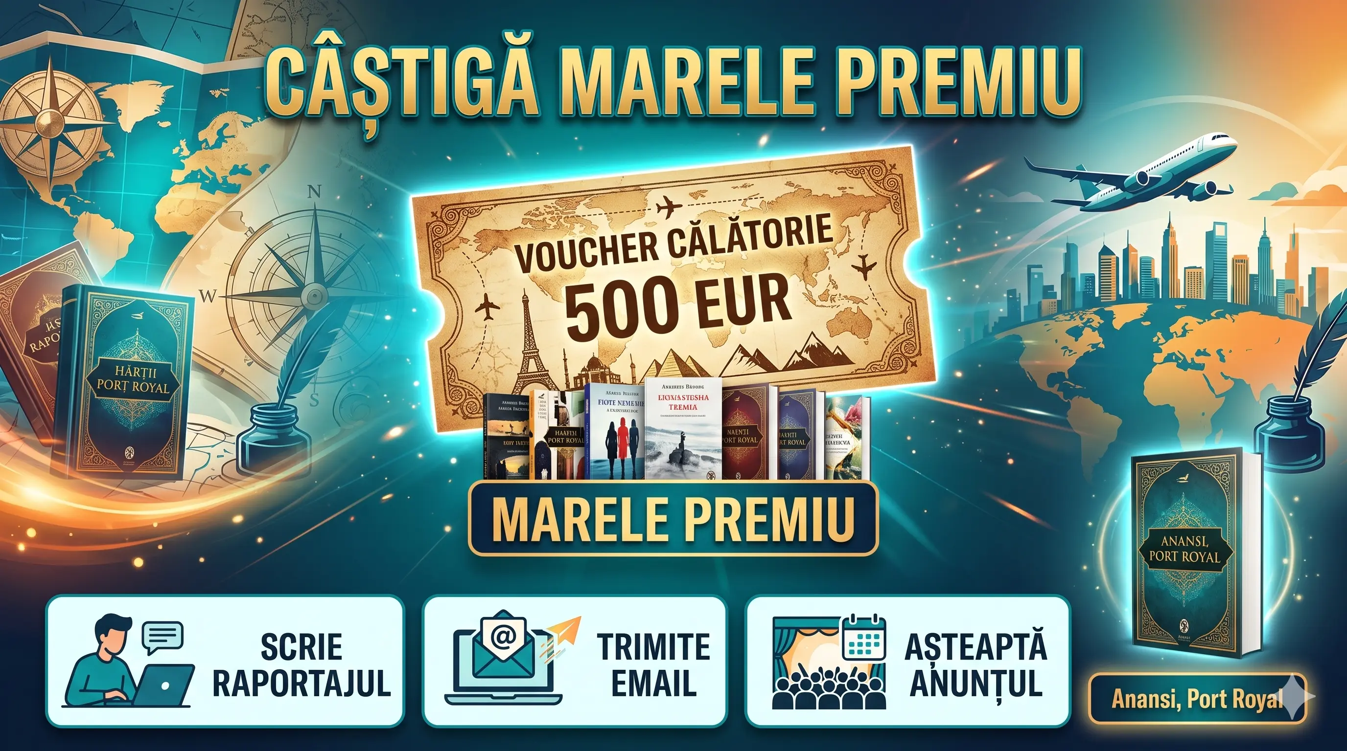 Concurs Editura Trei: Scrie și câștigă un voucher de călătorie (până pe 26 octombrie) -...