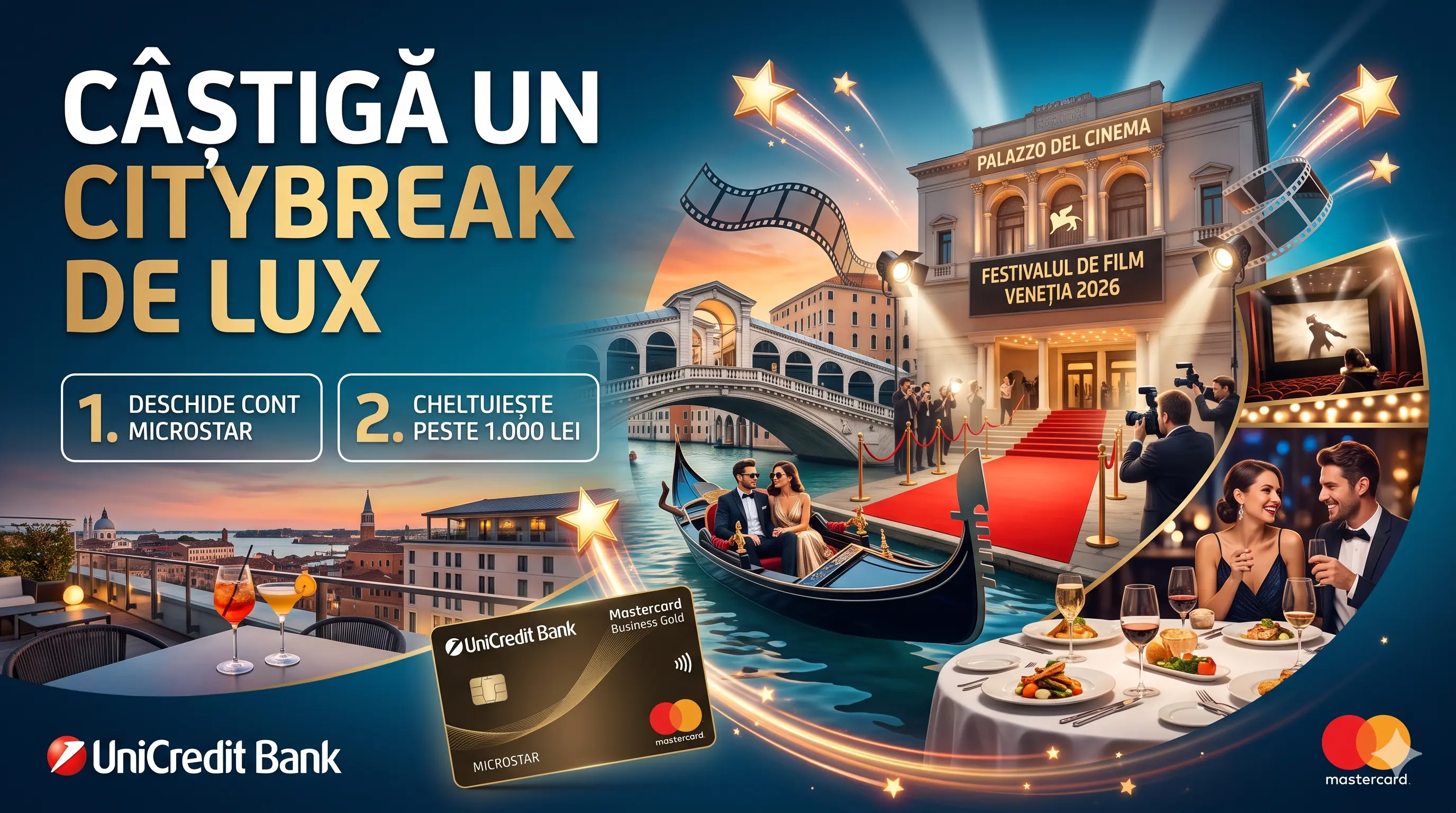 Concurs UniCredit Bank: Câștigă un citybreak la Veneția (până pe 30 Iunie) - Concursier