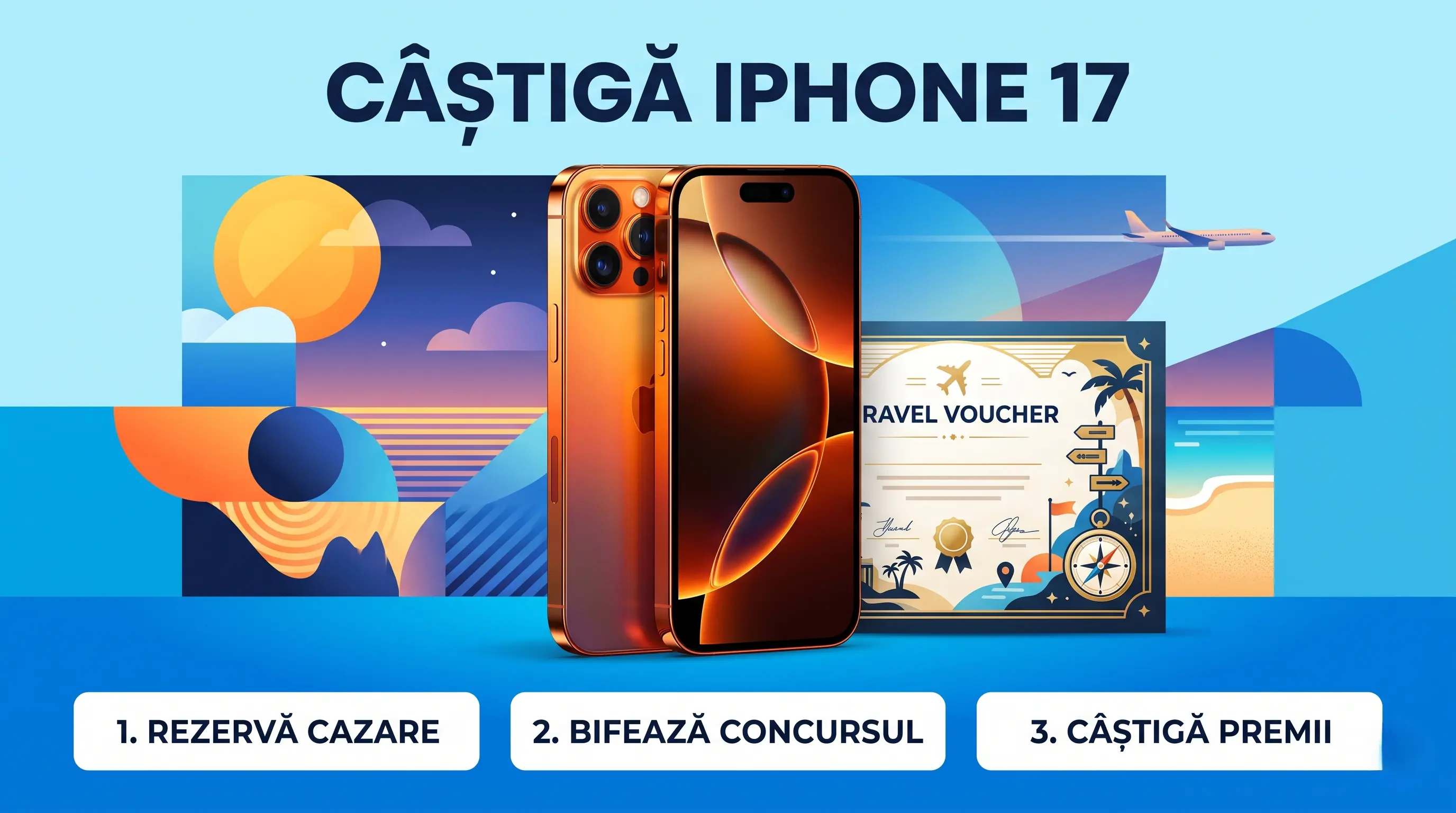 Concurs Travelminit: Câștigă un iPhone 17 Pro Max și Cupoane de Călătorie (până pe 26...