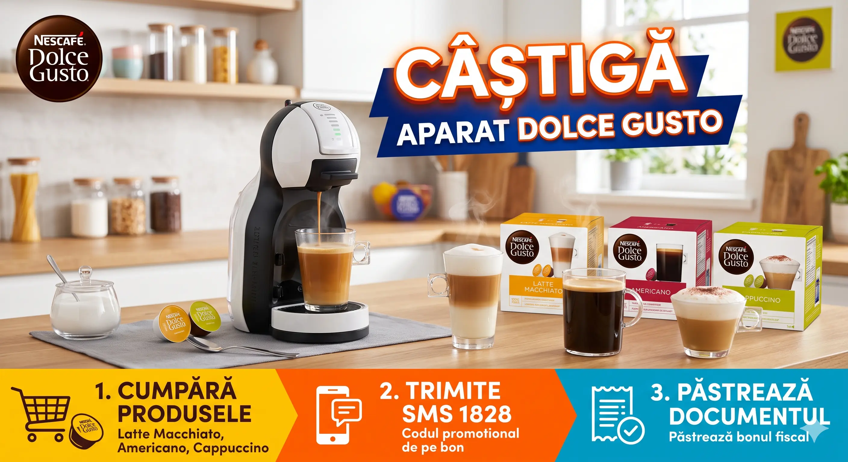 Concurs Rompetrol: Cumpără Nescafé și câștigă un aparat Dolce Gusto (până pe 31 August) -...