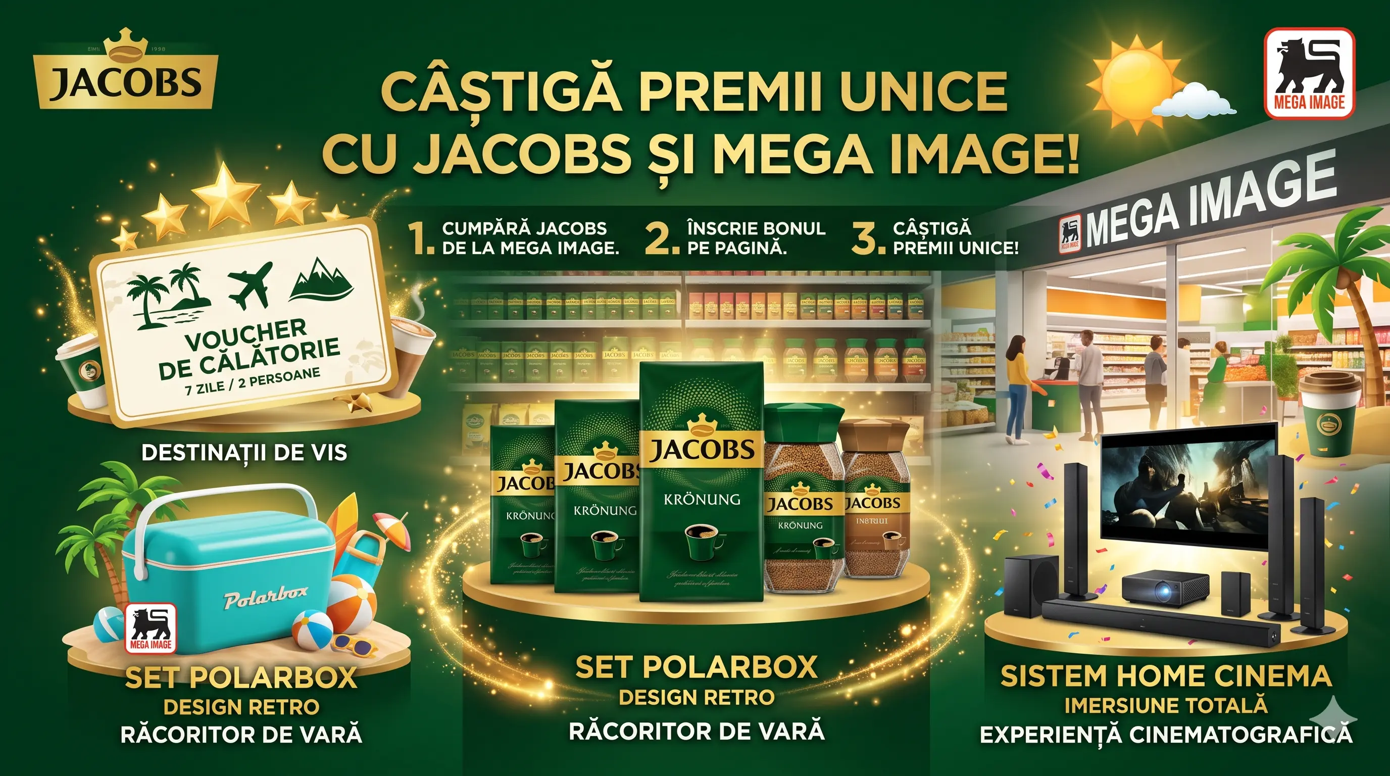 Concurs Mega Image: Cumpără Jacobs și câștigă un voucher de călătorie(până pe 16 august) -...