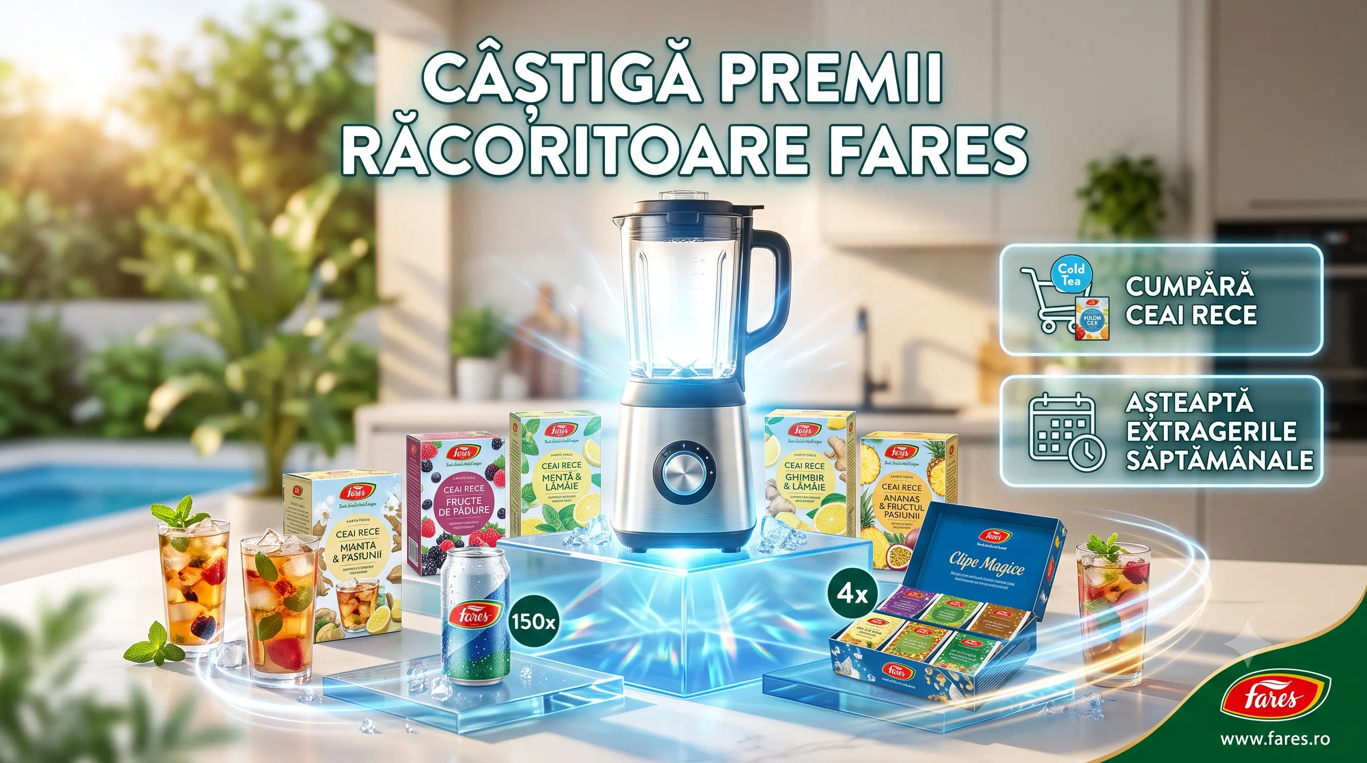 Concurs Concurs Fares: Cumpără ceai rece și câștigă cani și blender (până pe 31 iulie) -...