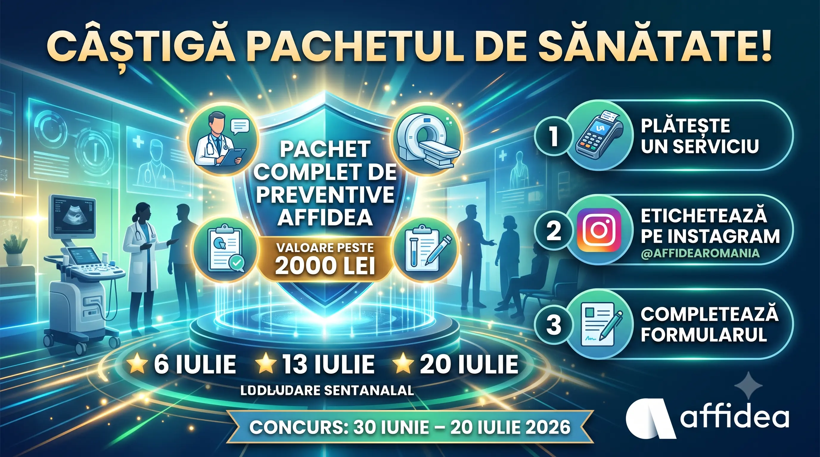 Concurs Concurs Affidea - Câștigă pachete complete de analize preventive (până pe 20 iulie)...