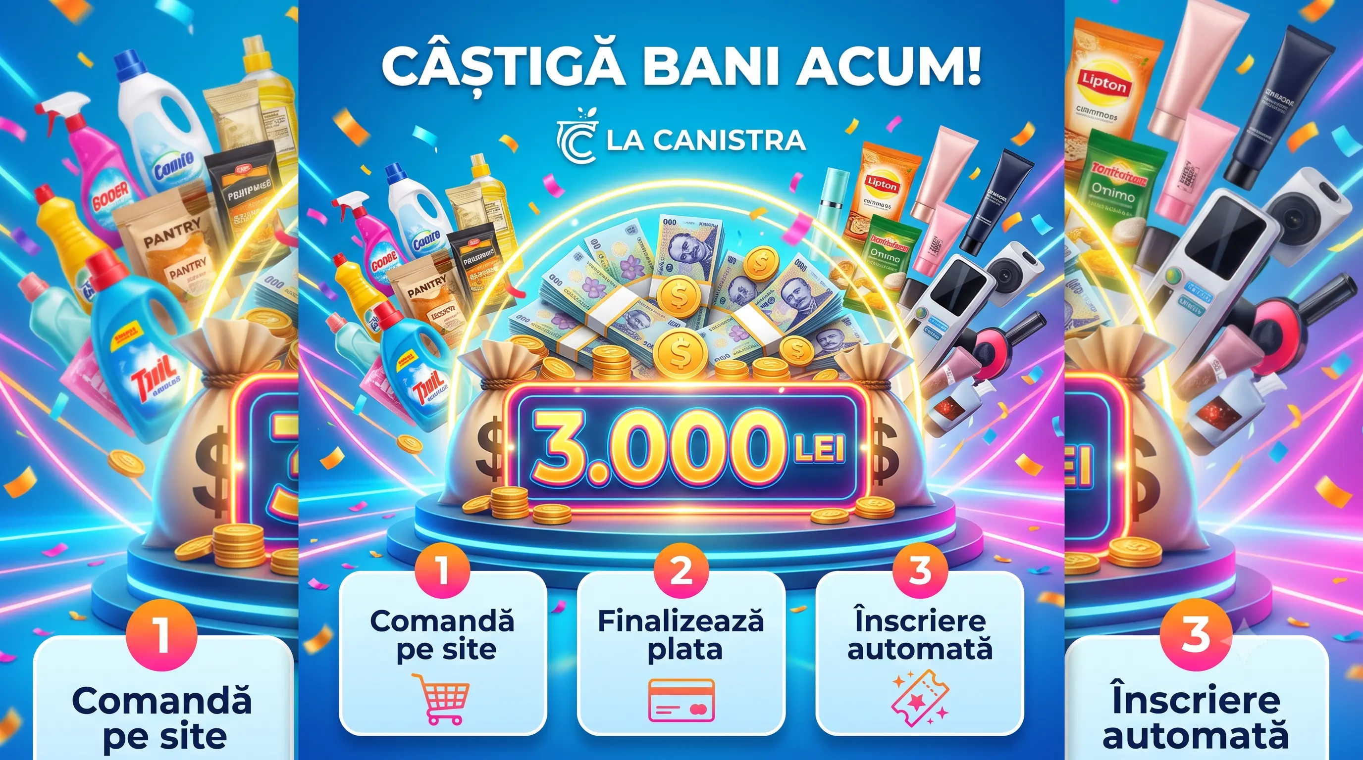 Concurs Concurs La Canistra: Cumpără și câștigă până la 3.000 lei (până pe 31 iulie) -...