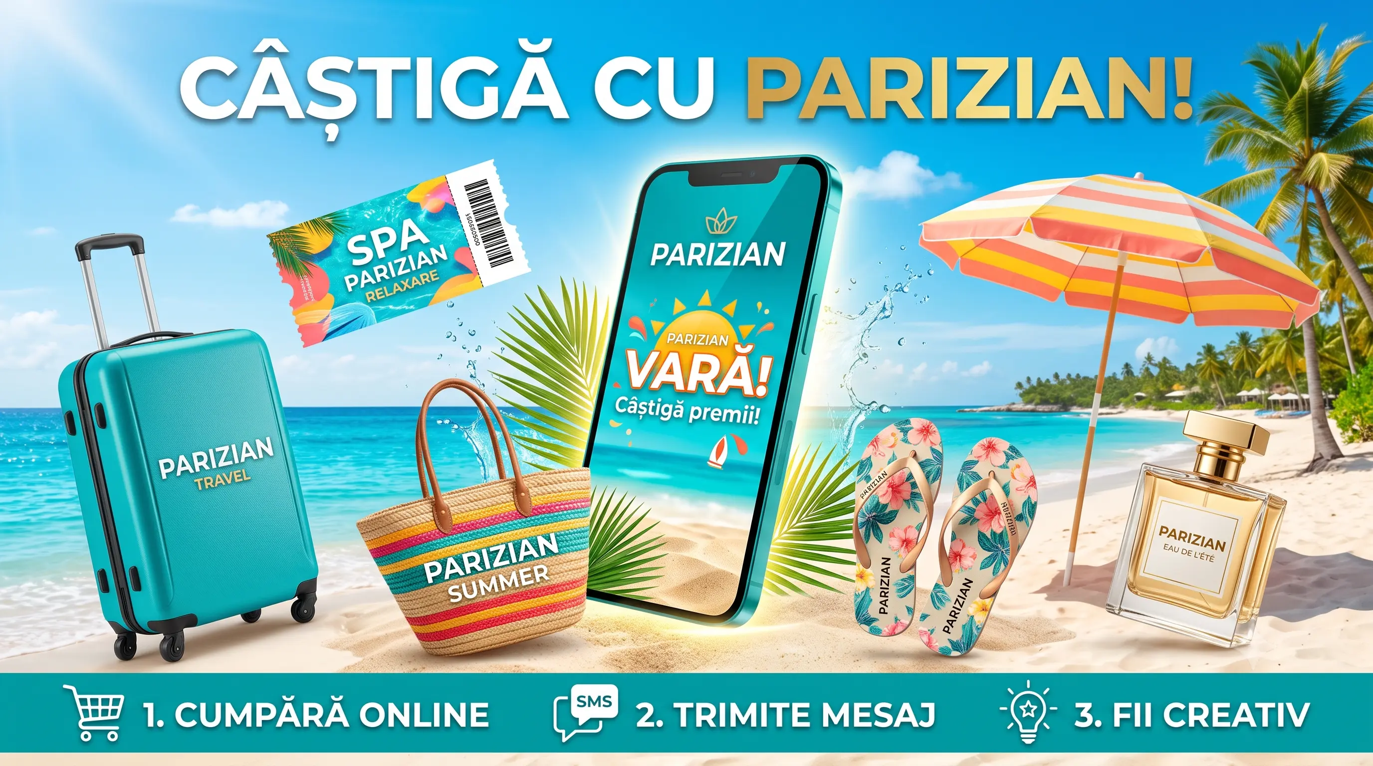 Concurs Concurs Parizian.ro: Cumpără și câștigă iPhone 17 (până pe 12 iulie) - câștigă...