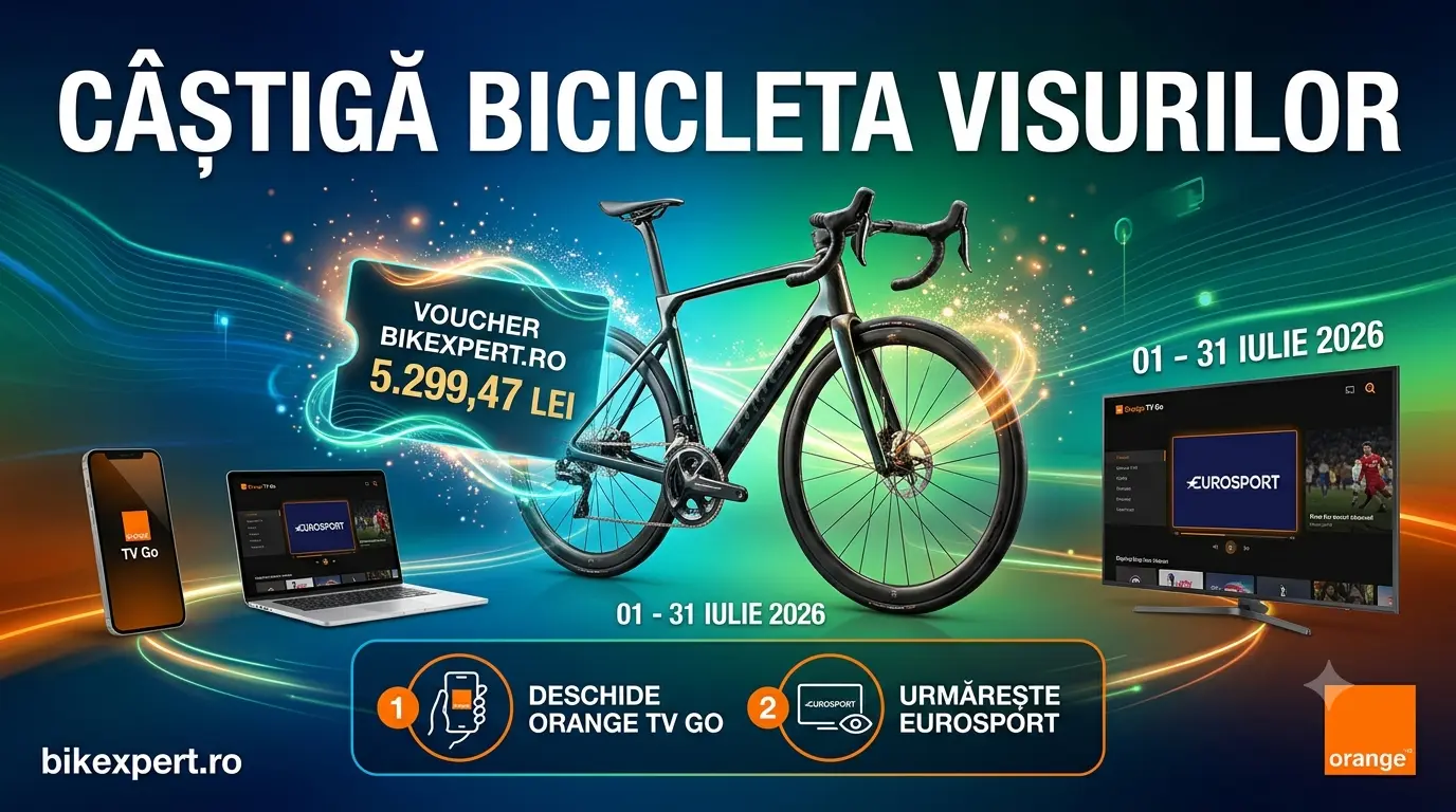 Concurs Orange TV Go: Câștigă o bicicletă de 5.299 lei (până pe 31 iulie)