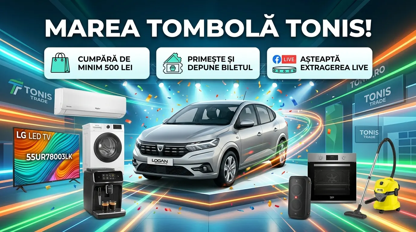 Concurs Tonis Trade - Cumpără și câștigă o Dacia Logan (până pe 18 decembrie) - Concursier