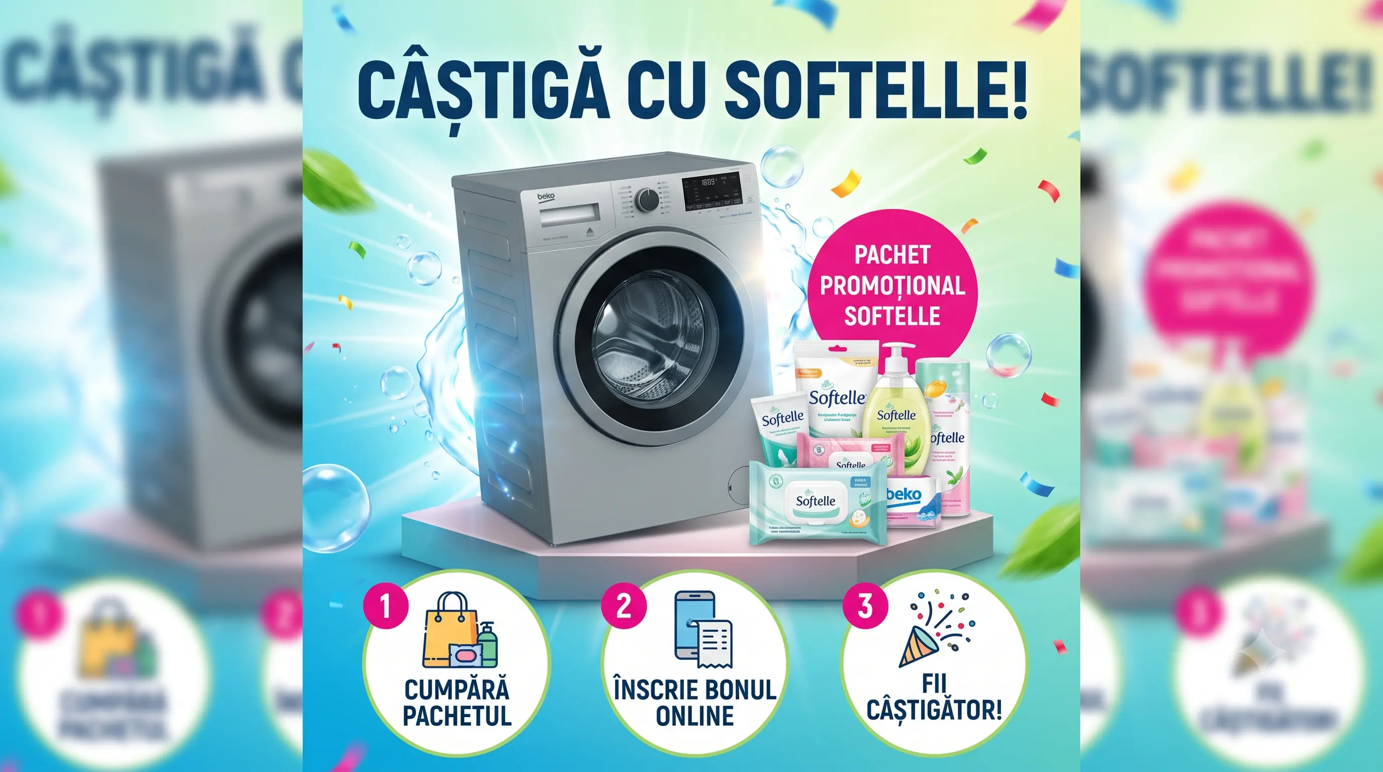 Concurs Softelle: Cumpără și câștigă o mașină de spălat BEKO (până pe 31 iulie) - Concursier