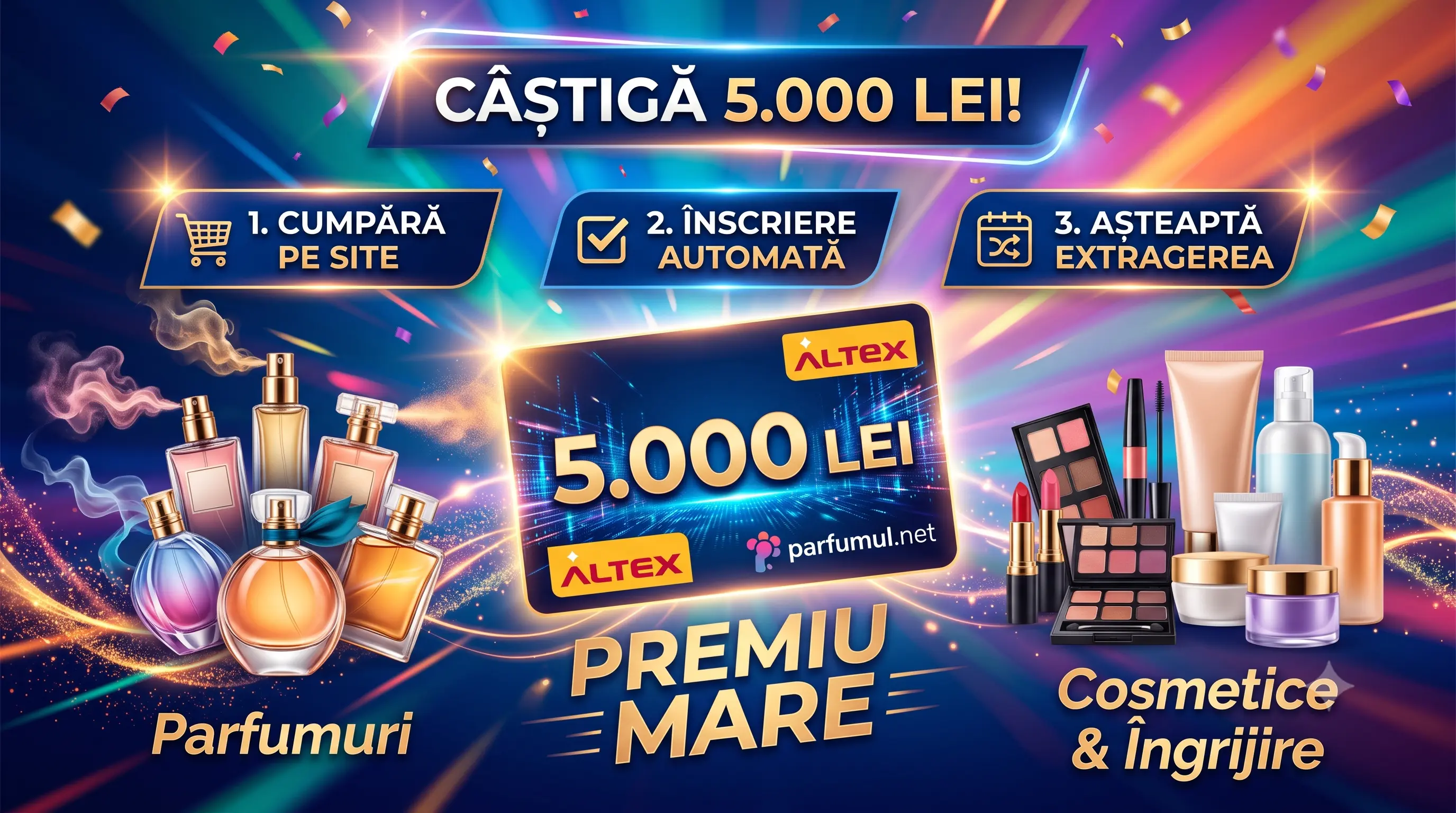 Concurs Parfumul.net: Cumpără și Câștigă Card Cadou Altex 5.000 lei (până pe 31 iulie) -...