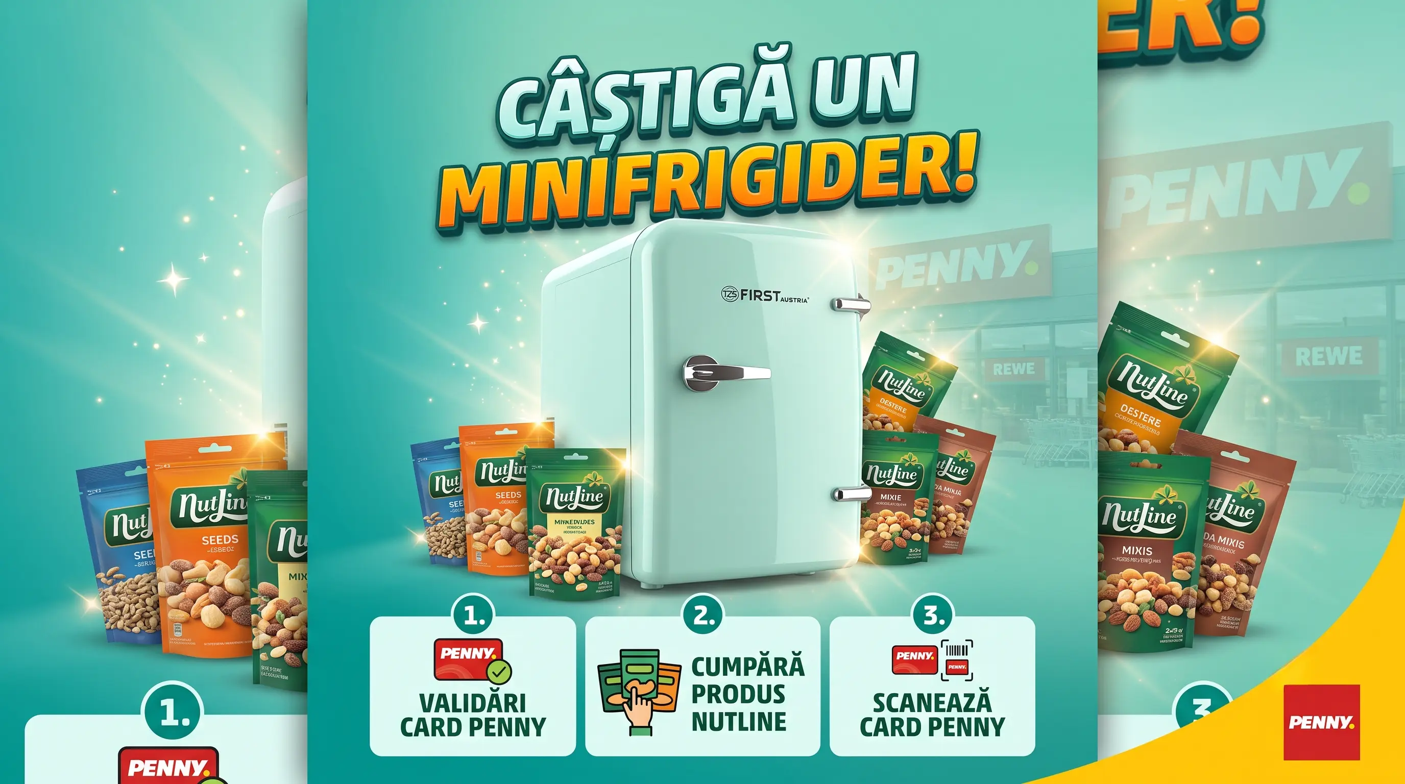 Concurs Penny: Cumpără Nutline și câștigă minifrigider retro (până pe 28 iulie) - Concursier