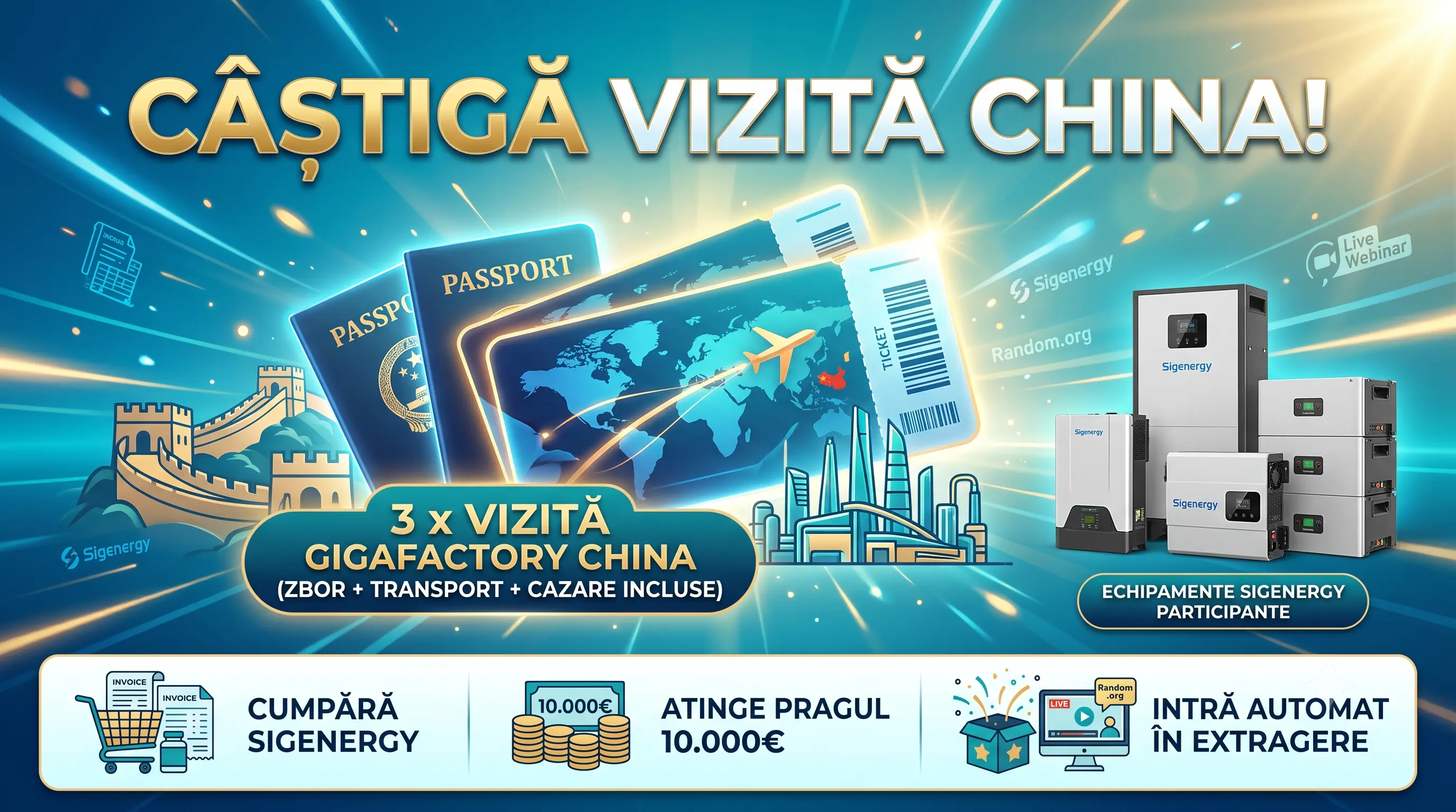 Concurs Sigenergy: Cumpără echipamente și câștigă vizită în China (până pe 31 August) -...