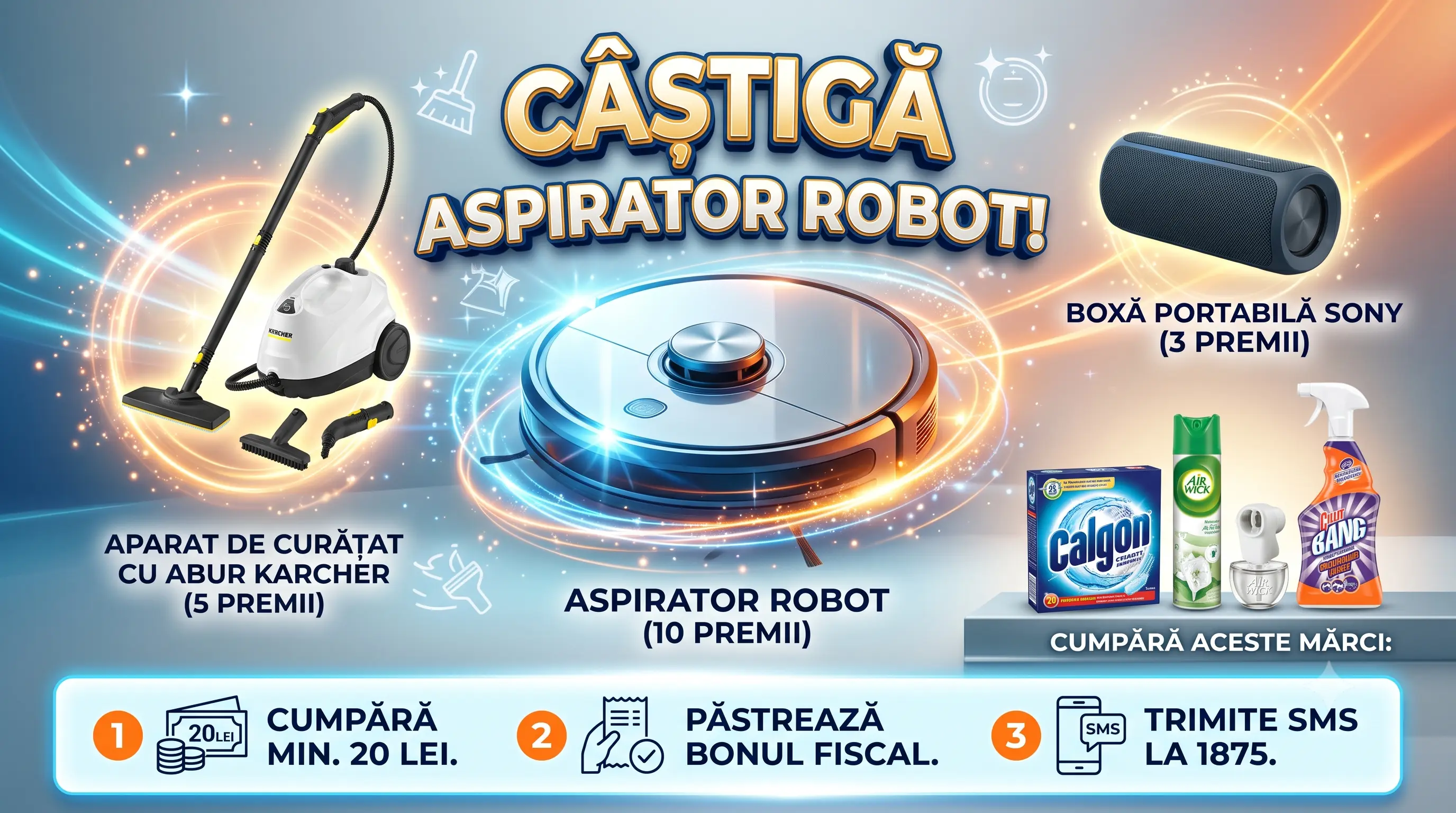 Concurs La Doi Pași: Cumpără și câștigă aspirator robot (până pe 15 Iulie) - Concursier