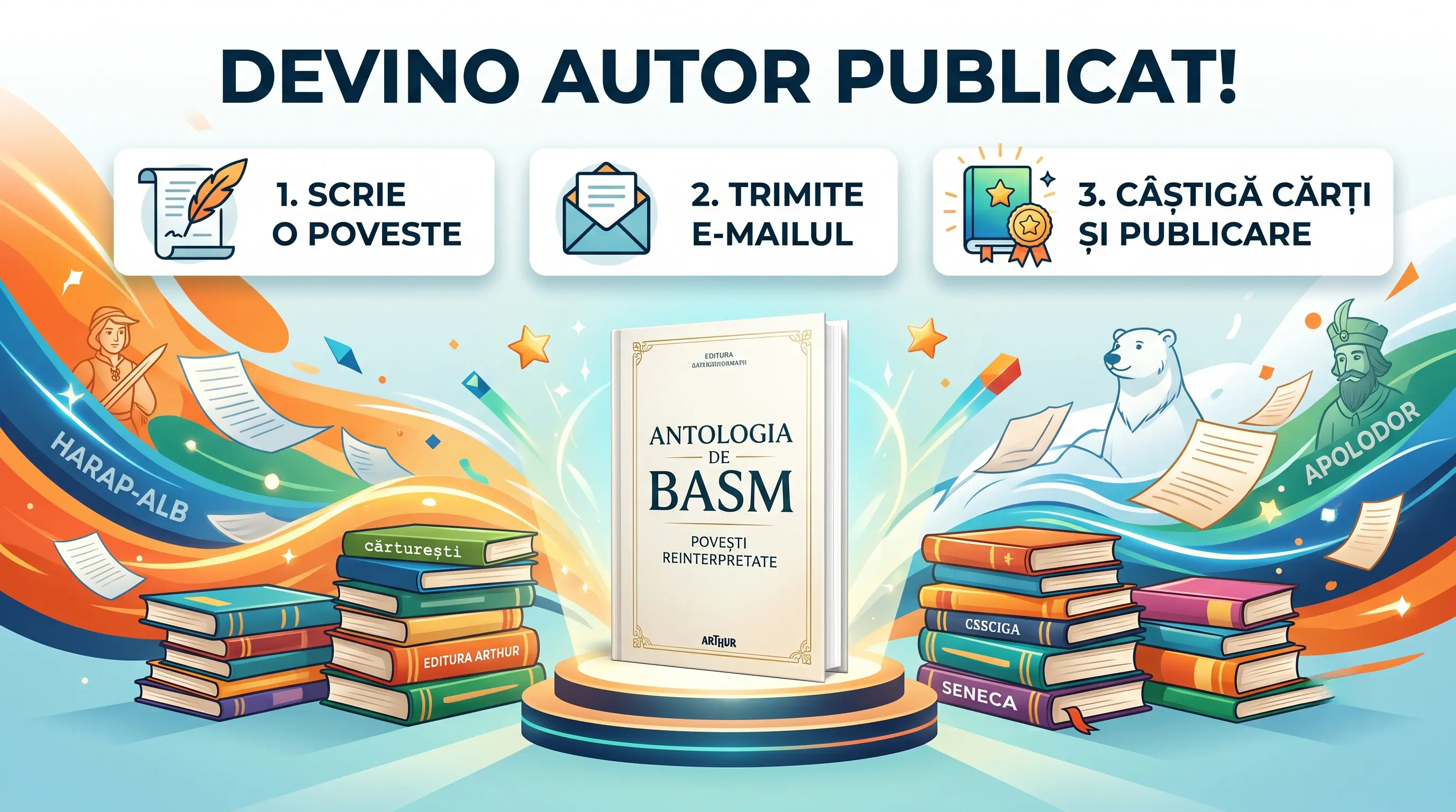 Concurs DeBasm - Scrie o poveste și câștigă cărți și publicare (până pe 1 August) - Concurs...