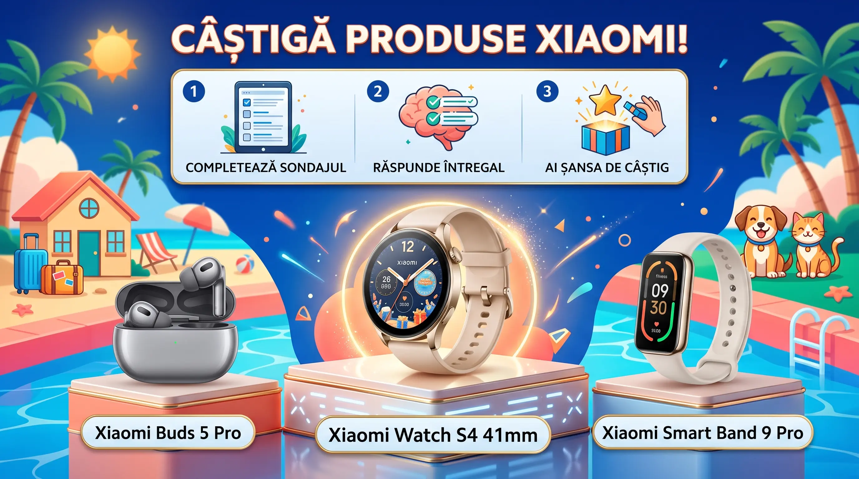 Concurs Xiaomi România: Câștigă Xiaomi Watch S4 41mm (până pe 19 Iulie)