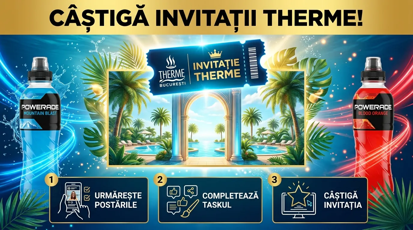 Concurs Therme București: Câștigă Invitații Gratuite la Therme (până pe 5 Septembrie) -...