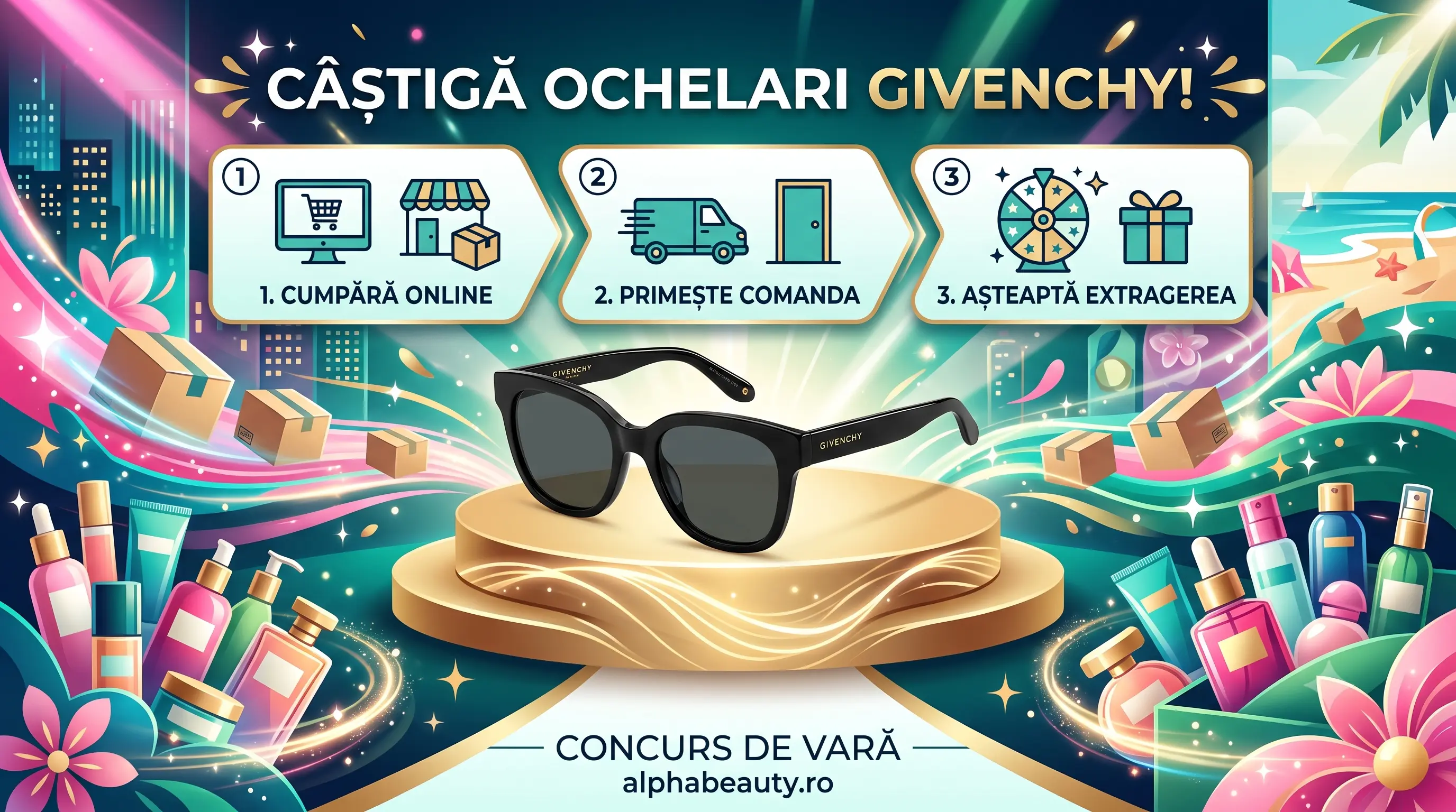 Concurs Alphabeauty - Câștigă ochelari Givenchy (până pe 31 iulie) - Concursier