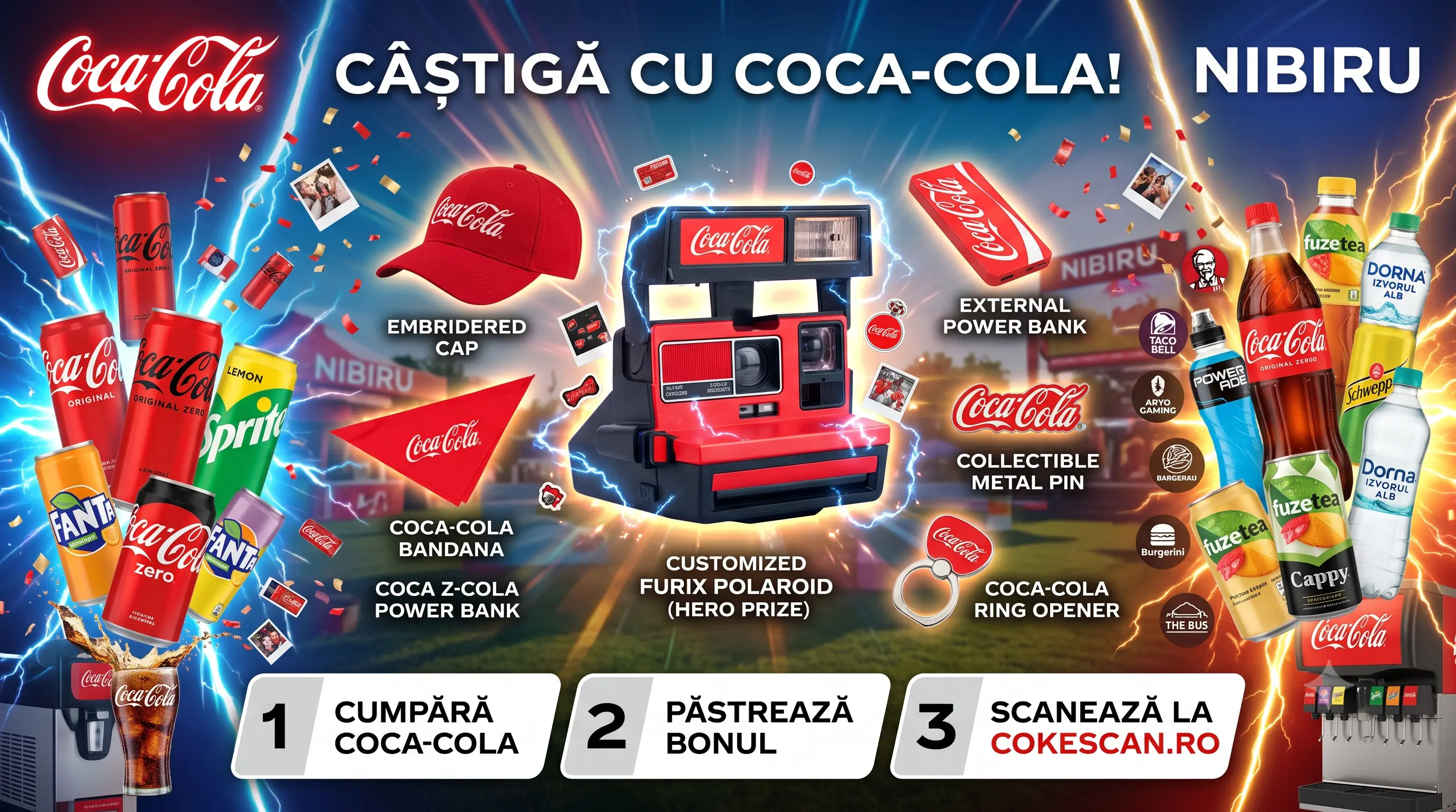 Concurs Coca-Cola: Cumpără de la Nibiru și câștigă premii exclusive (până pe 23 August) -...